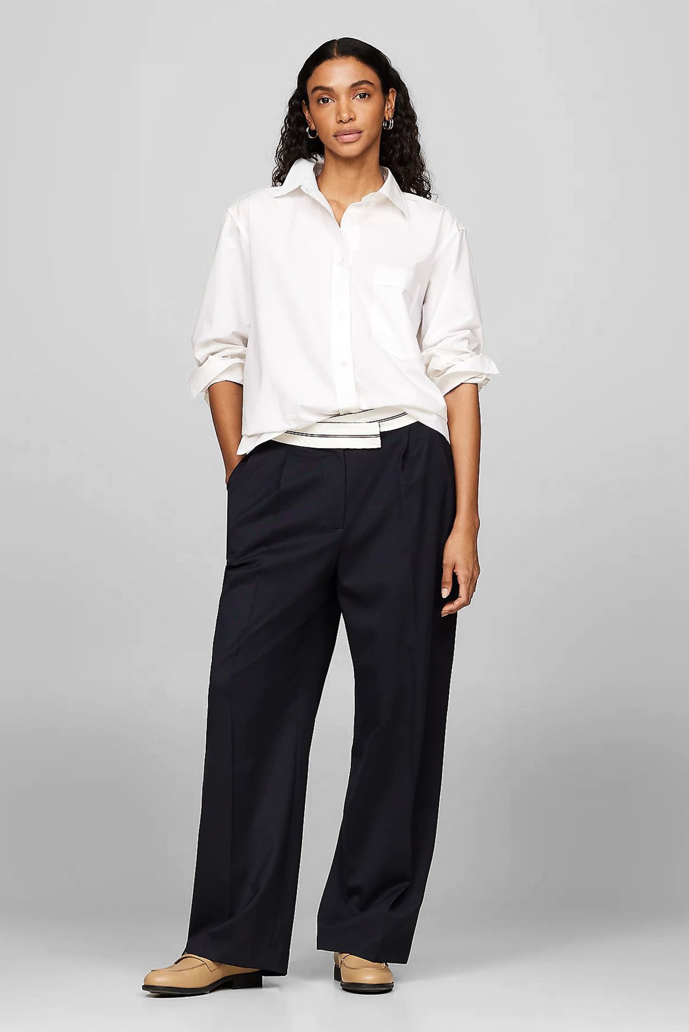 Женские темно-синие брюки RWB PREP WIDE LEG CROSSED 2