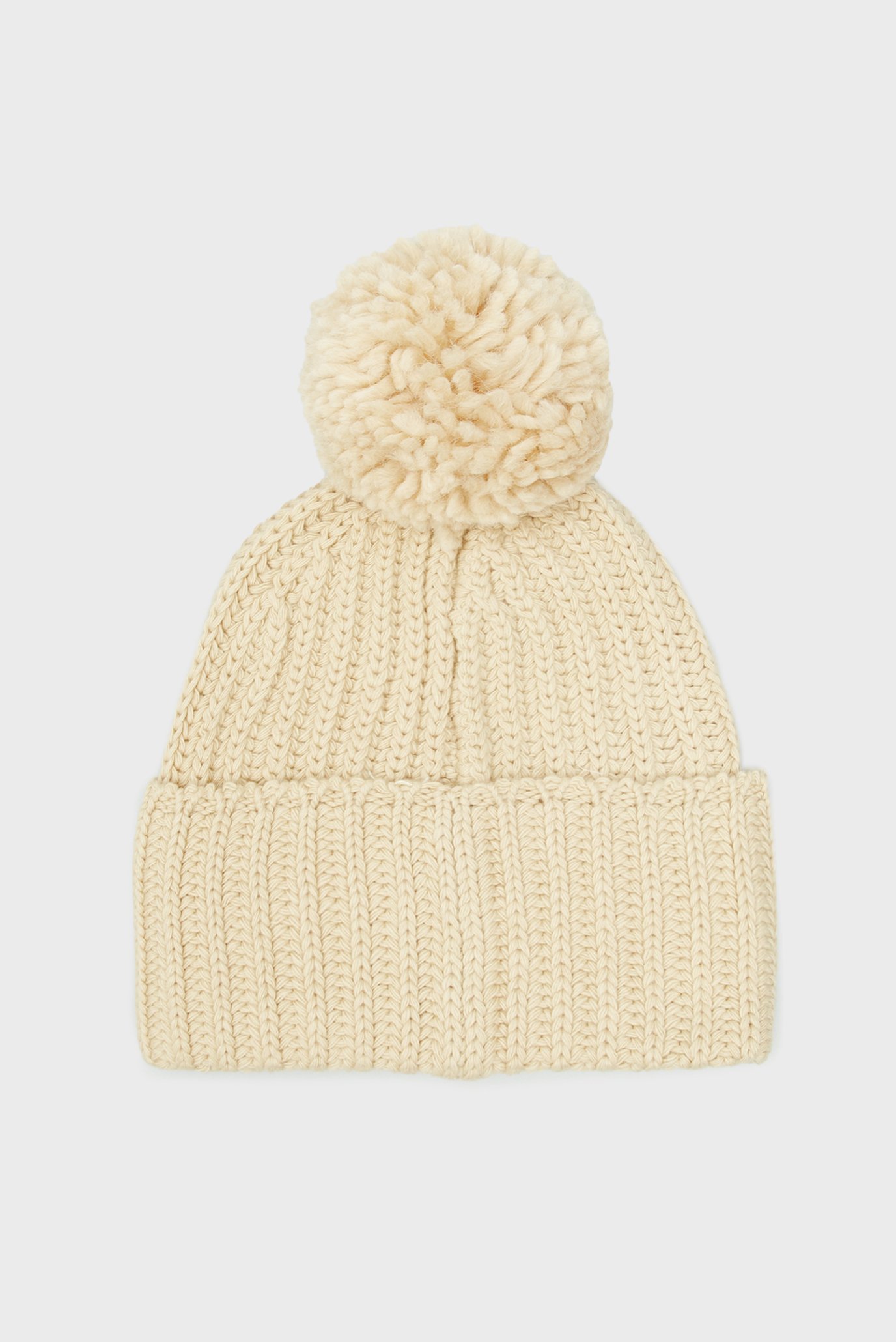 Шапка OVERSIZED KNIT BEANIE W  POMPOM 3