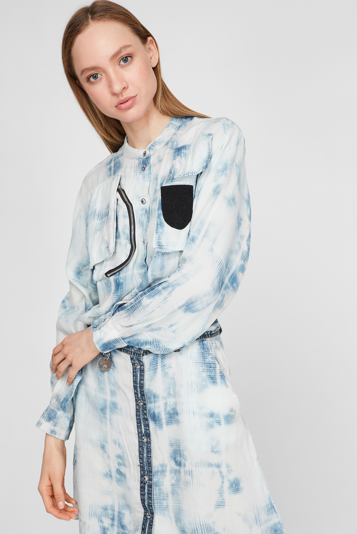 Женское голубое платье D-NOEMI 2