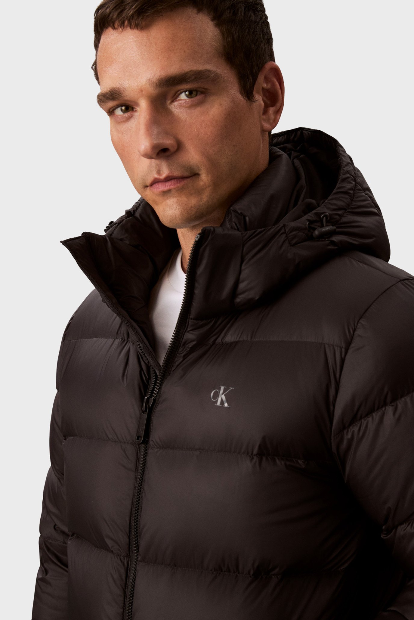 Куртка зимняя/LS NYLON ZIP OFF HOOD DOWN PUFFE 4