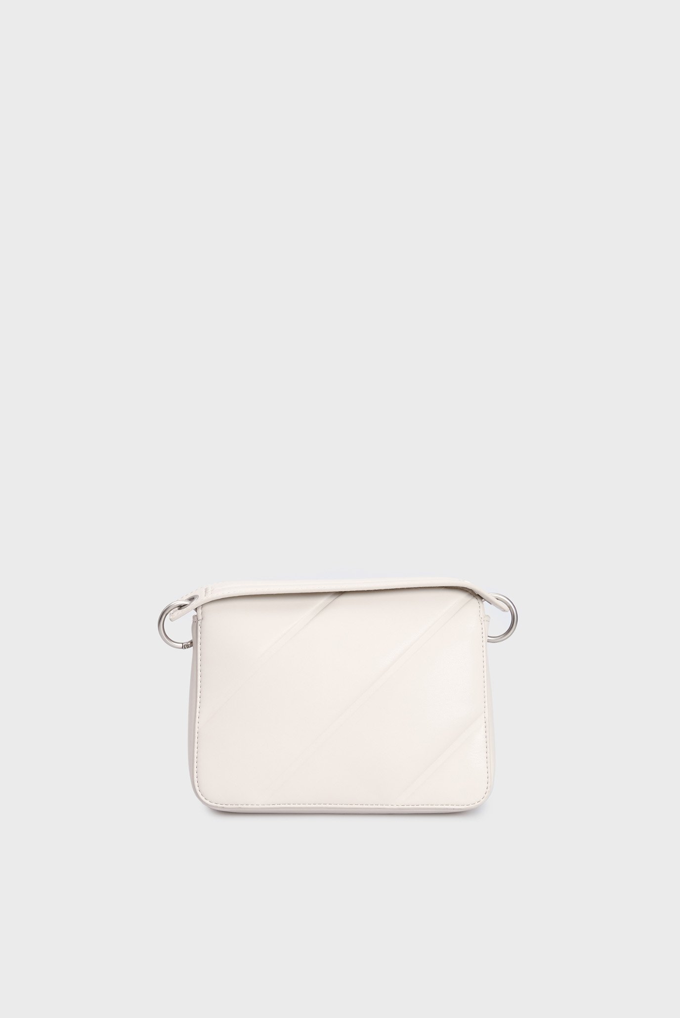 Женская белая сумка QUILTED  BOXY FLAP 4