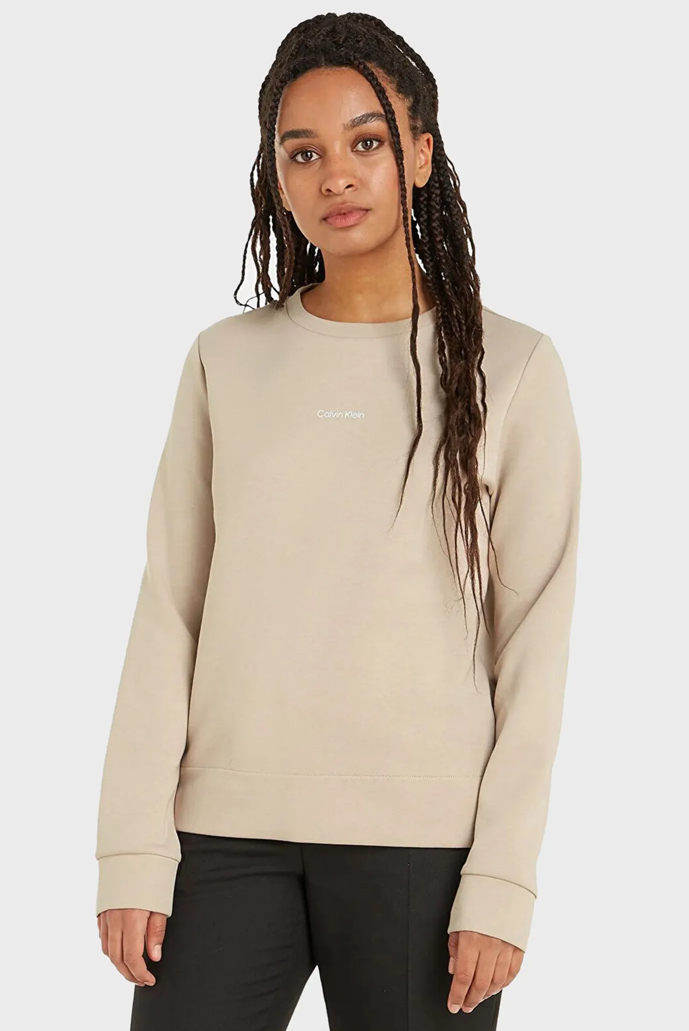 Женский бежевый свитшот MICRO LOGO ESS 7