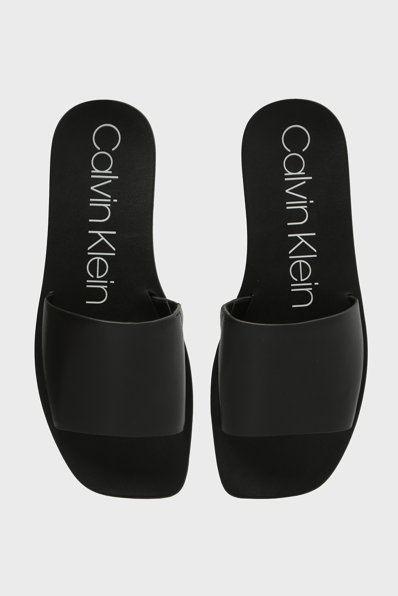 Женские черные кожаные слайдеры RAMIE 8