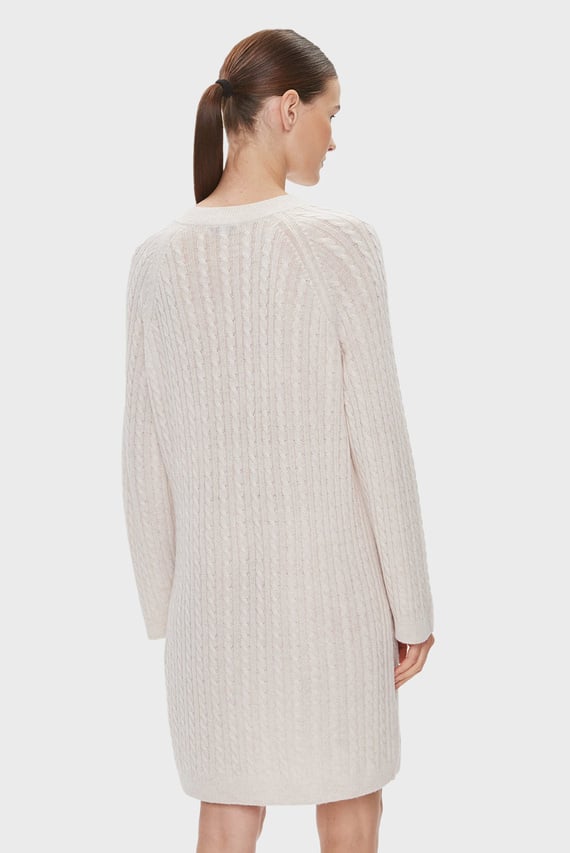 Платье SOFT WOOL AO CABLE C-NK DRESS