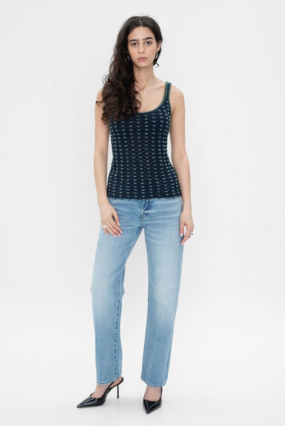 Топ Crochet Beaded Tank Top