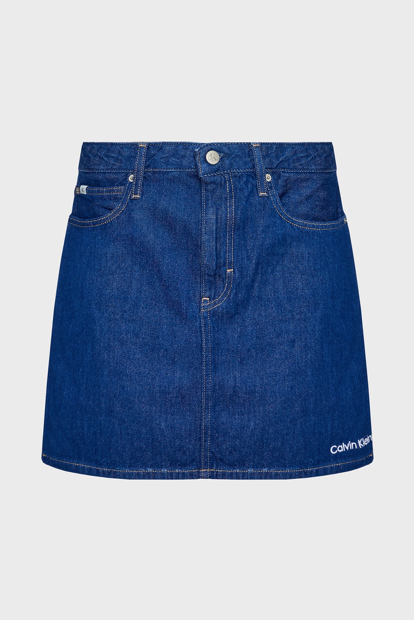 Женская синяя джинсовая юбка 3