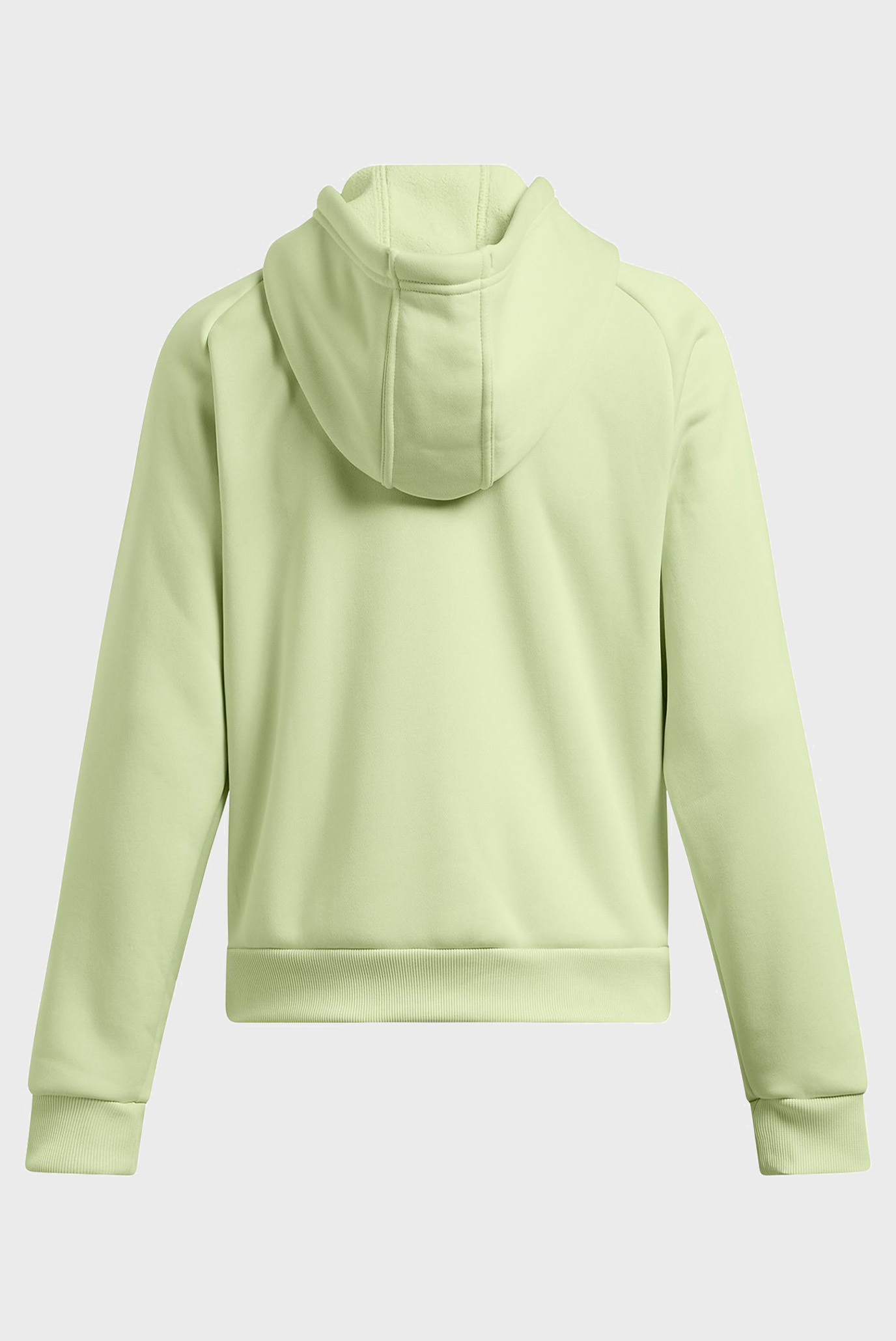 Женское салатовое худи UA Armour Flc Pro Hdy 5