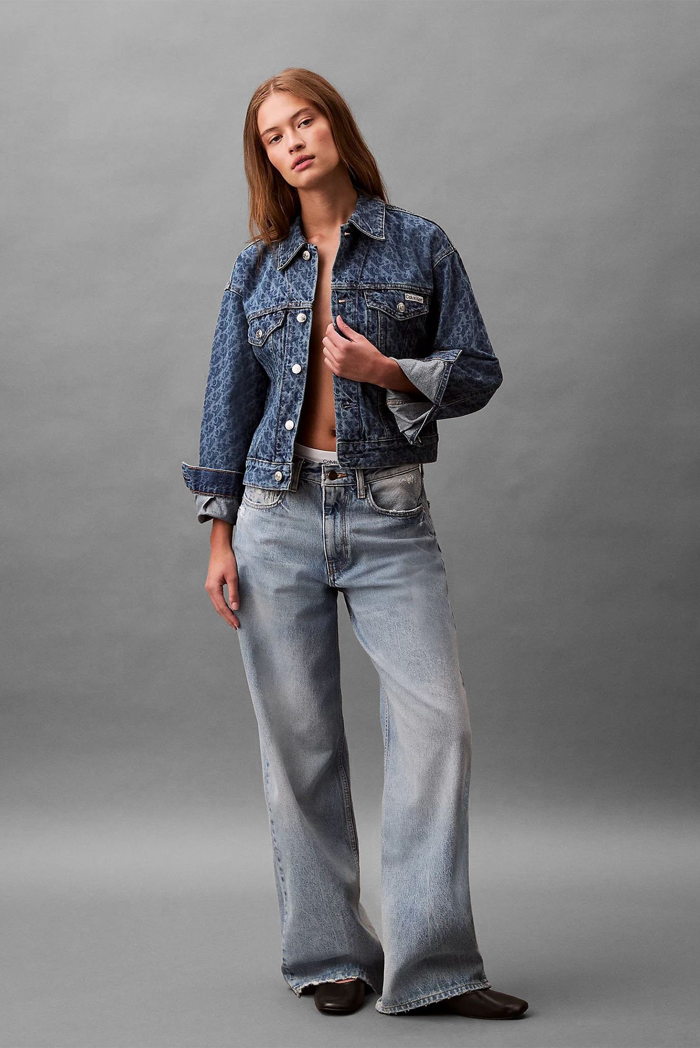 Куртка джинсовая WMNS 90s TRUCKER AOP JACKET MARQ 2