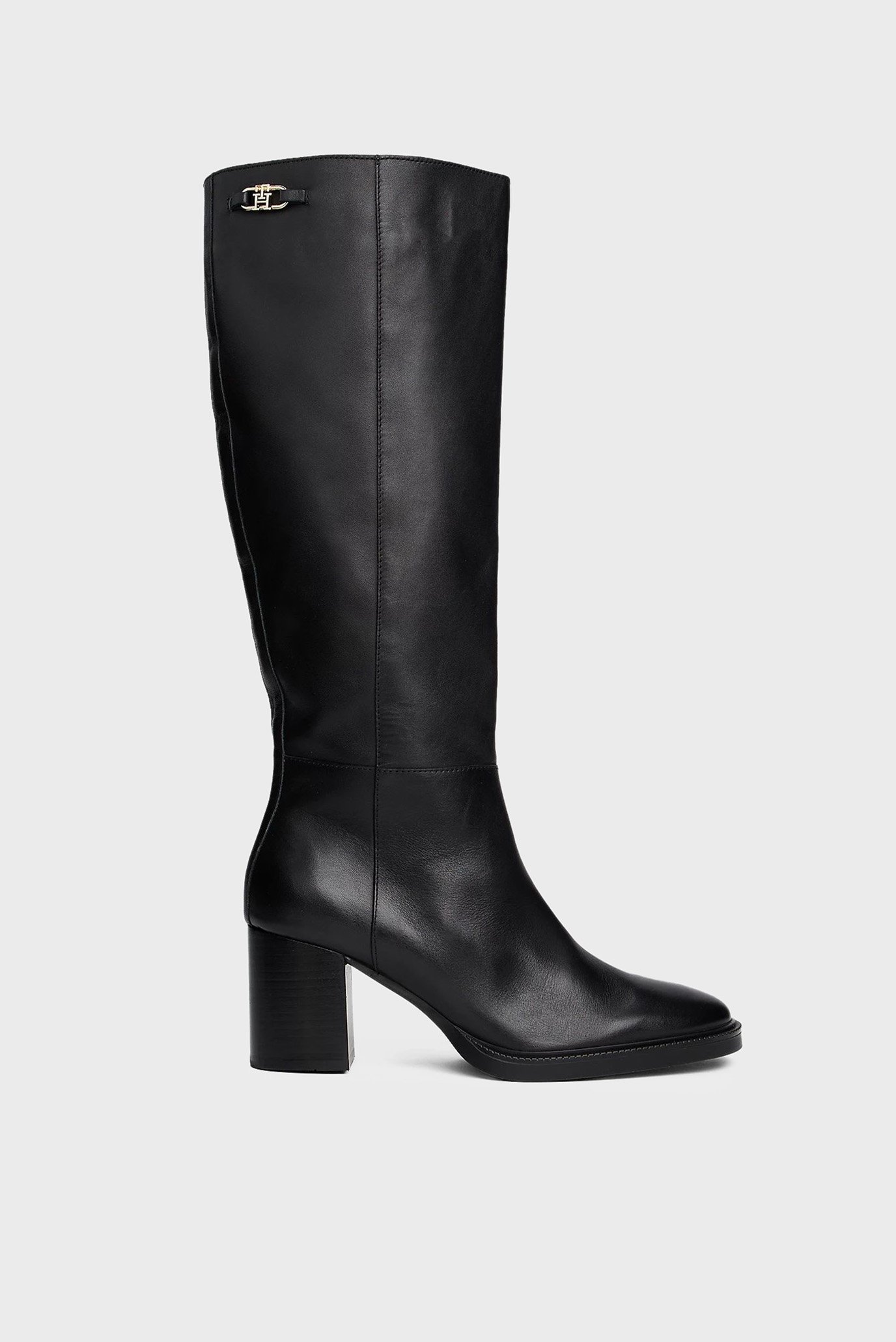 Сапоги STACKED HEEL LEATHER LONG BOOT 1