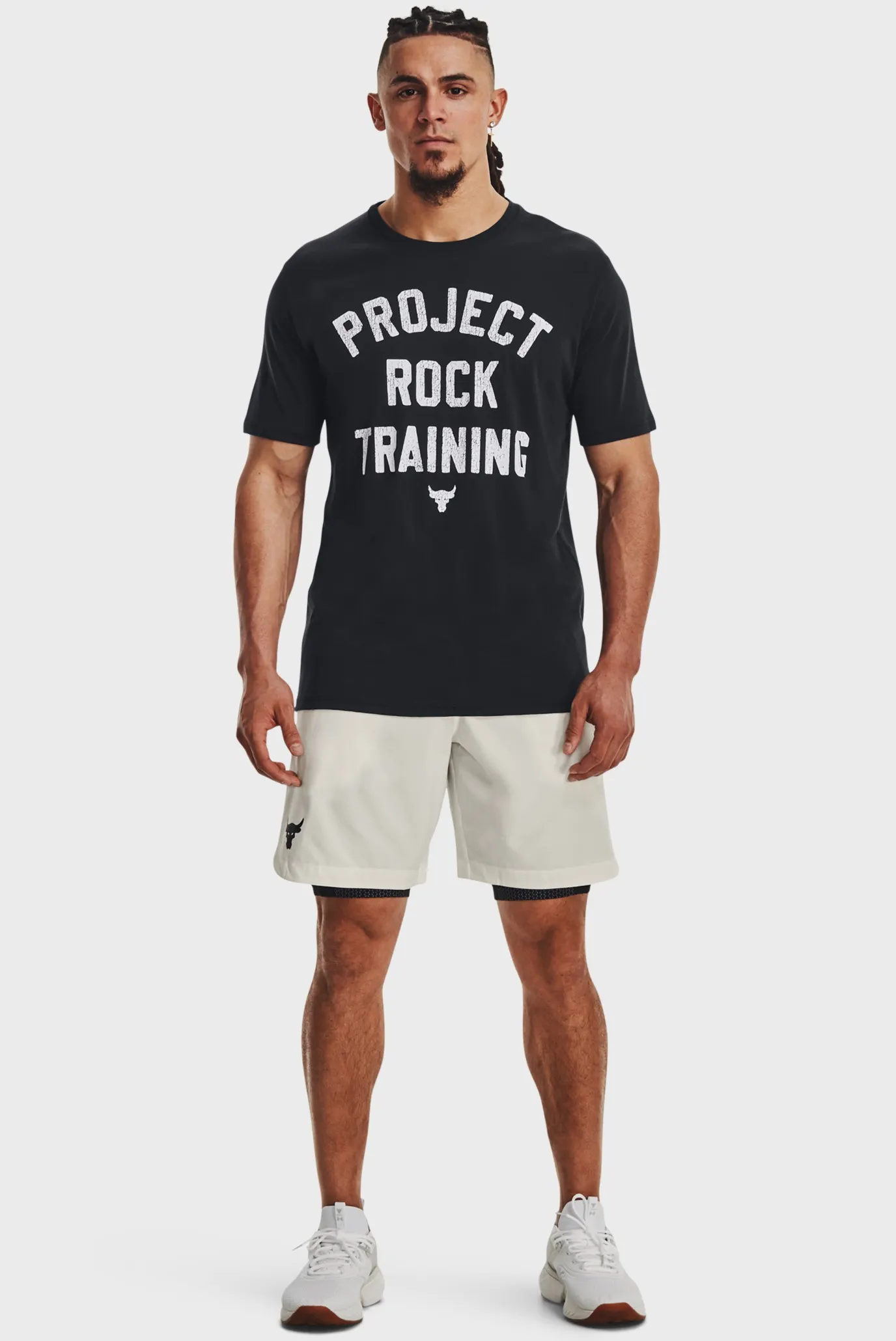 Мужская черная футболка UA PJT ROCK TRAINING SS 8