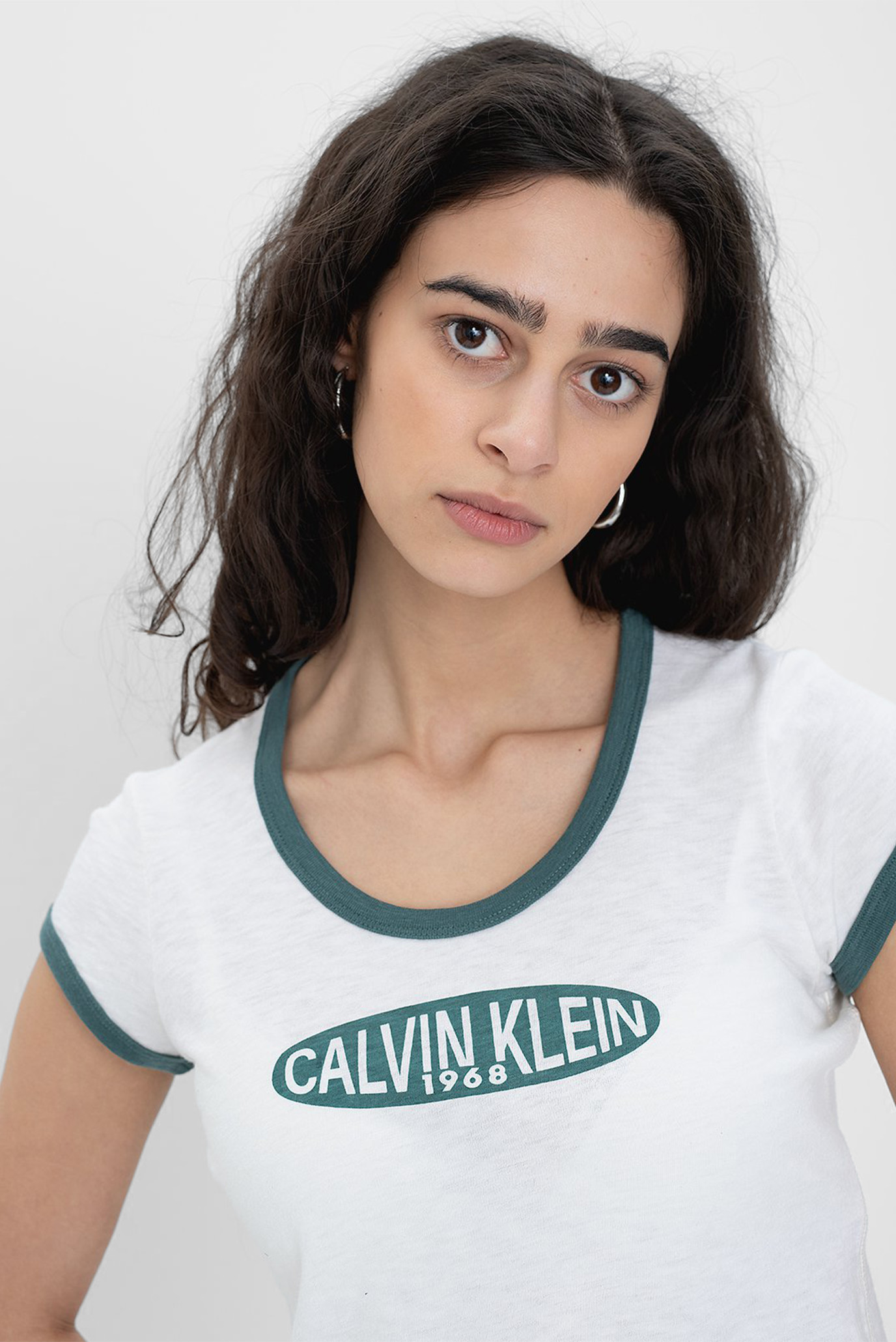 Футболка SS CASHMERE BLND GRAPHC BABY TEECalvin Klein Футболка SS CASHMERE BLND GRAPHC BABY TEE 5