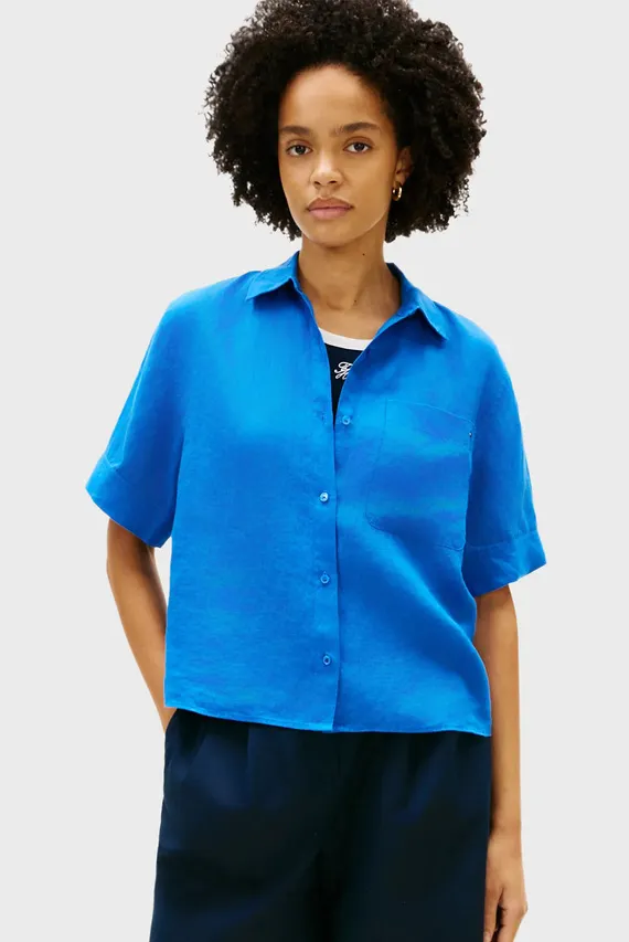 Рубашка с коротким рукавом ESS LINEN SS SHIRT Tommy Hilfiger