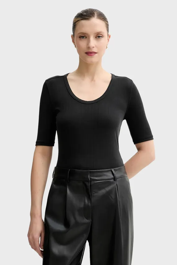 Футболка SS SCOOP NK DRAPY RIB TOP Calvin Klein