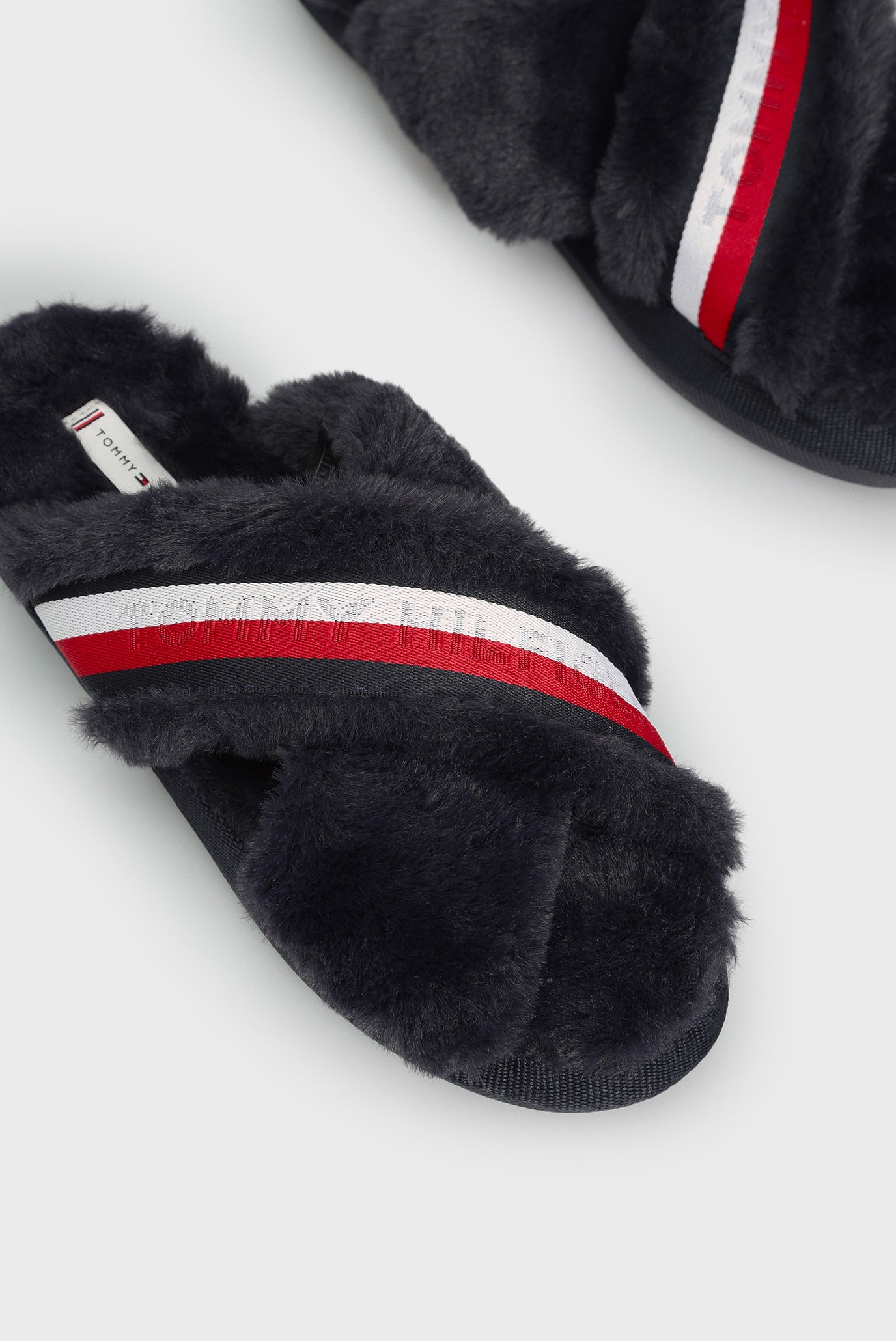 Женские темно-синие тапочки 5