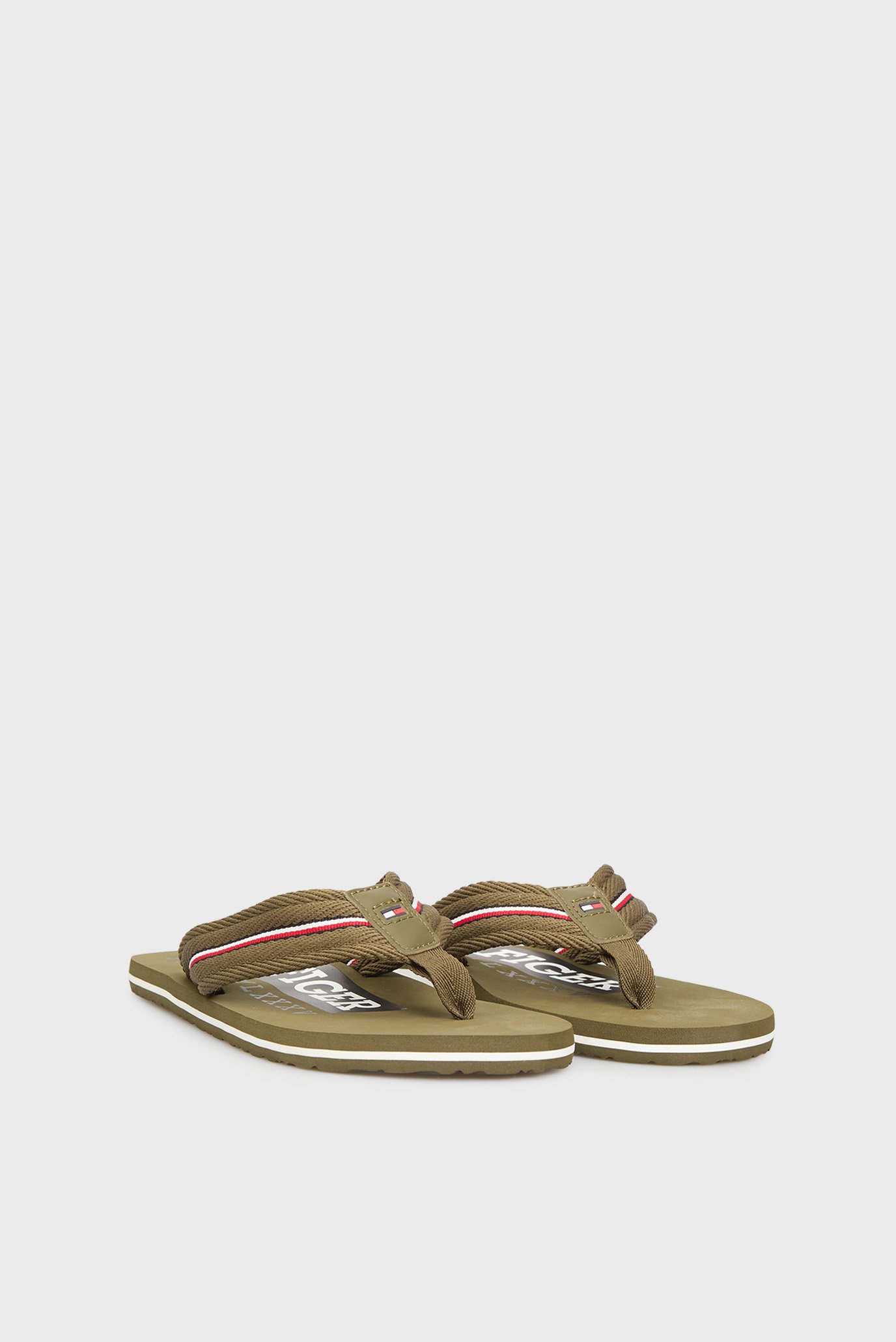 Мужские оливковые вьетнамки CORPORATE HILFIGER BEACH SANDAL 3