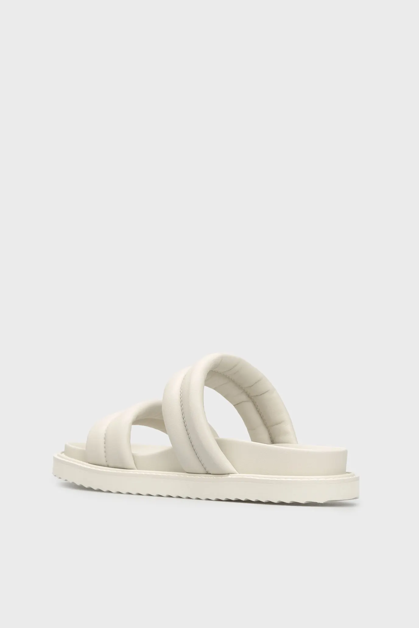 Женские белые кожаные слайдеры Toscana 5