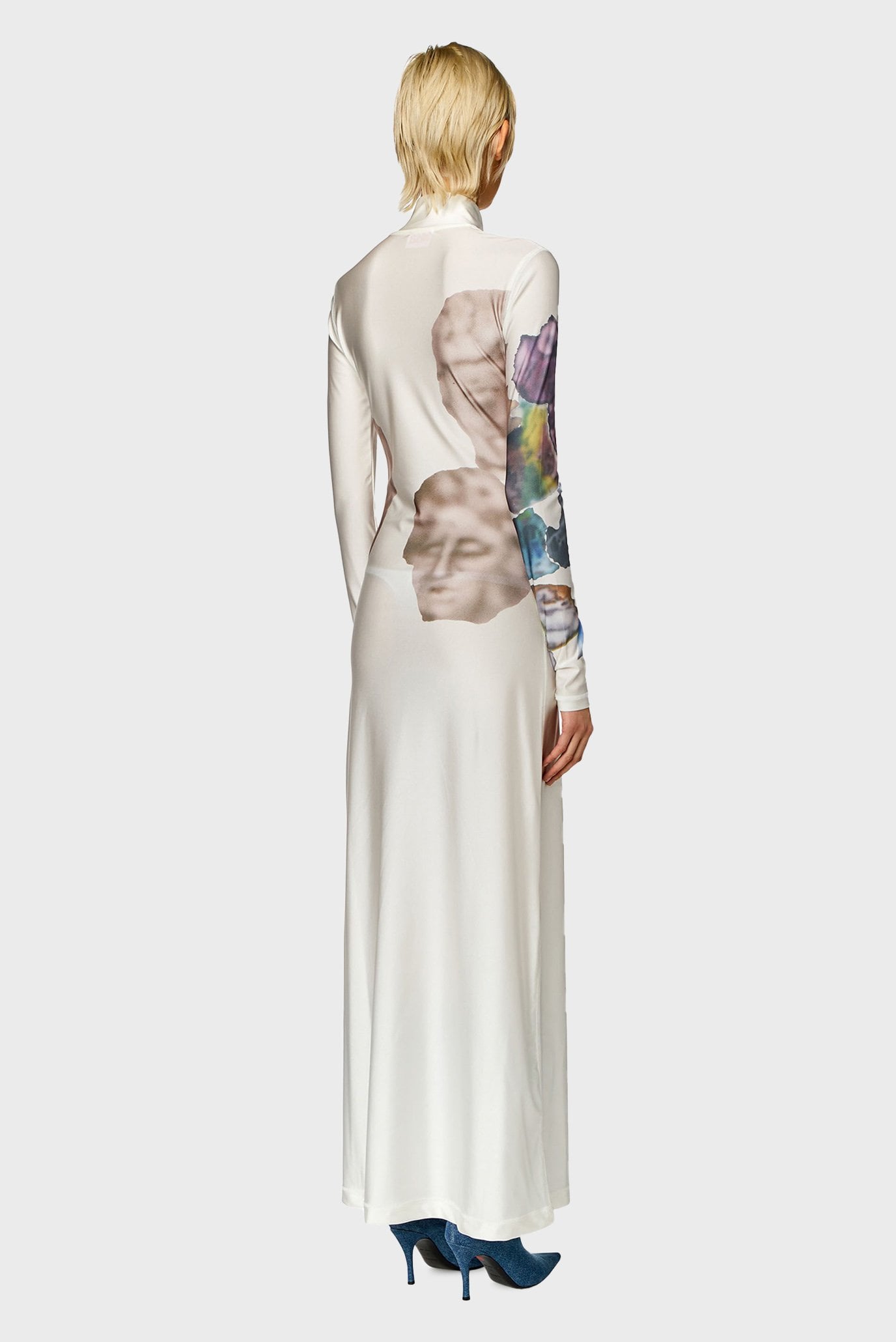 Женское белое платье D-ELEO 2