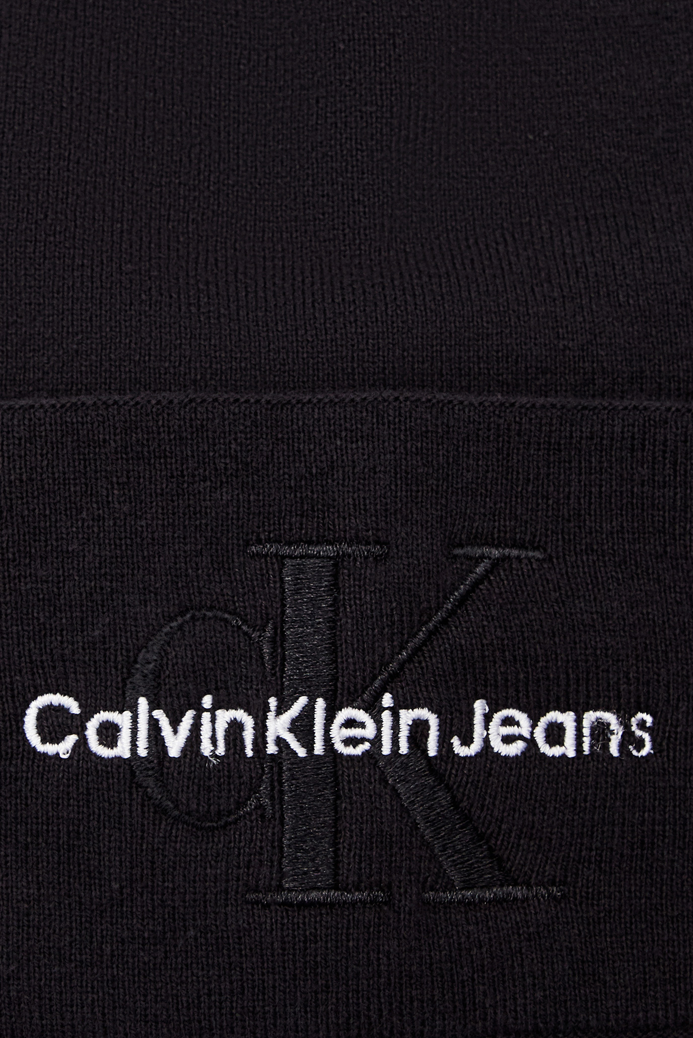 Мужская черная шапка MONO LOGO EMBRO BEANIE 3