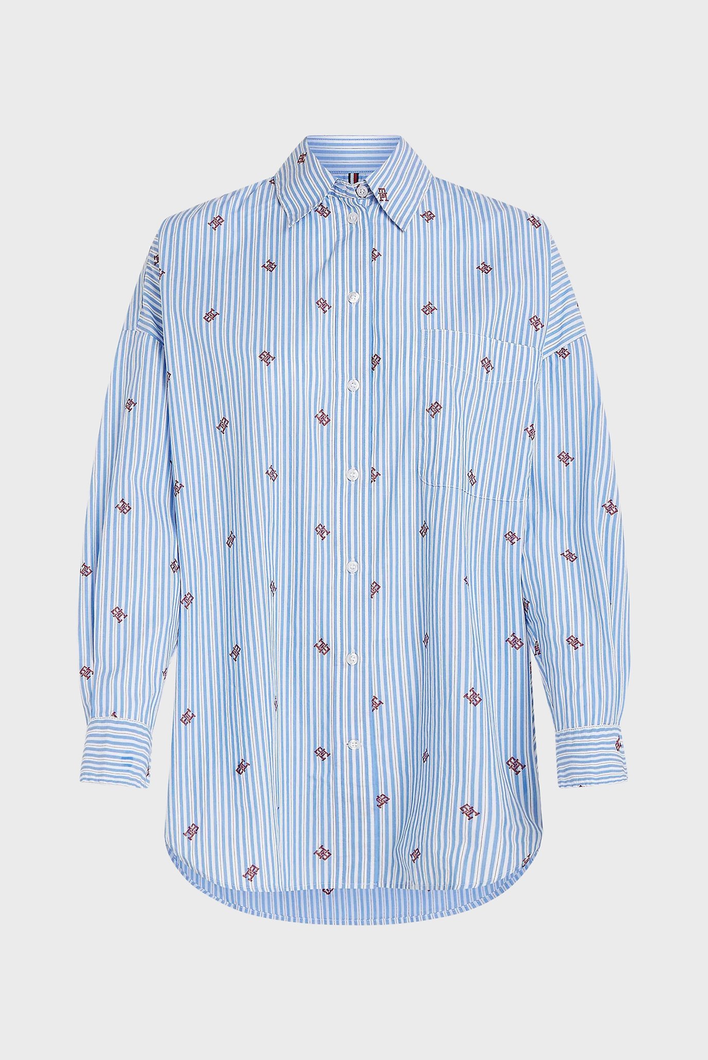 Рубашка CMD STRIPE NEW OVERSZD CO SHIRTTommy Hilfiger Рубашка CMD STRIPE NEW OVERSZD CO SHIRT 5