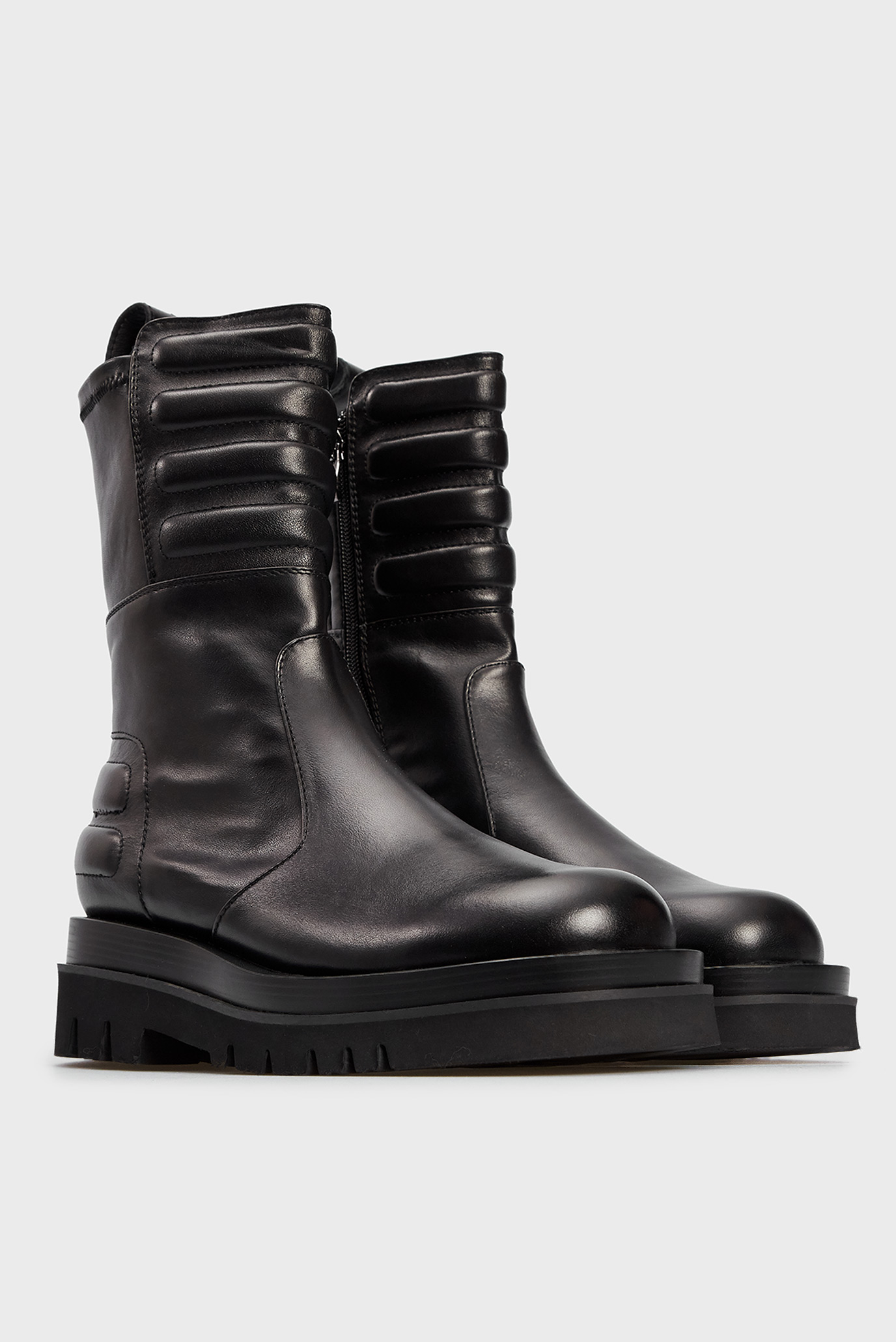 Женские черные кожаные ботинки Teresinha 3