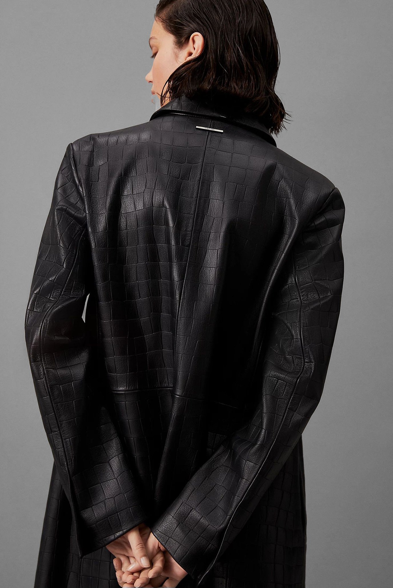 Плащ TEXTURED LEATHER COAT 4
