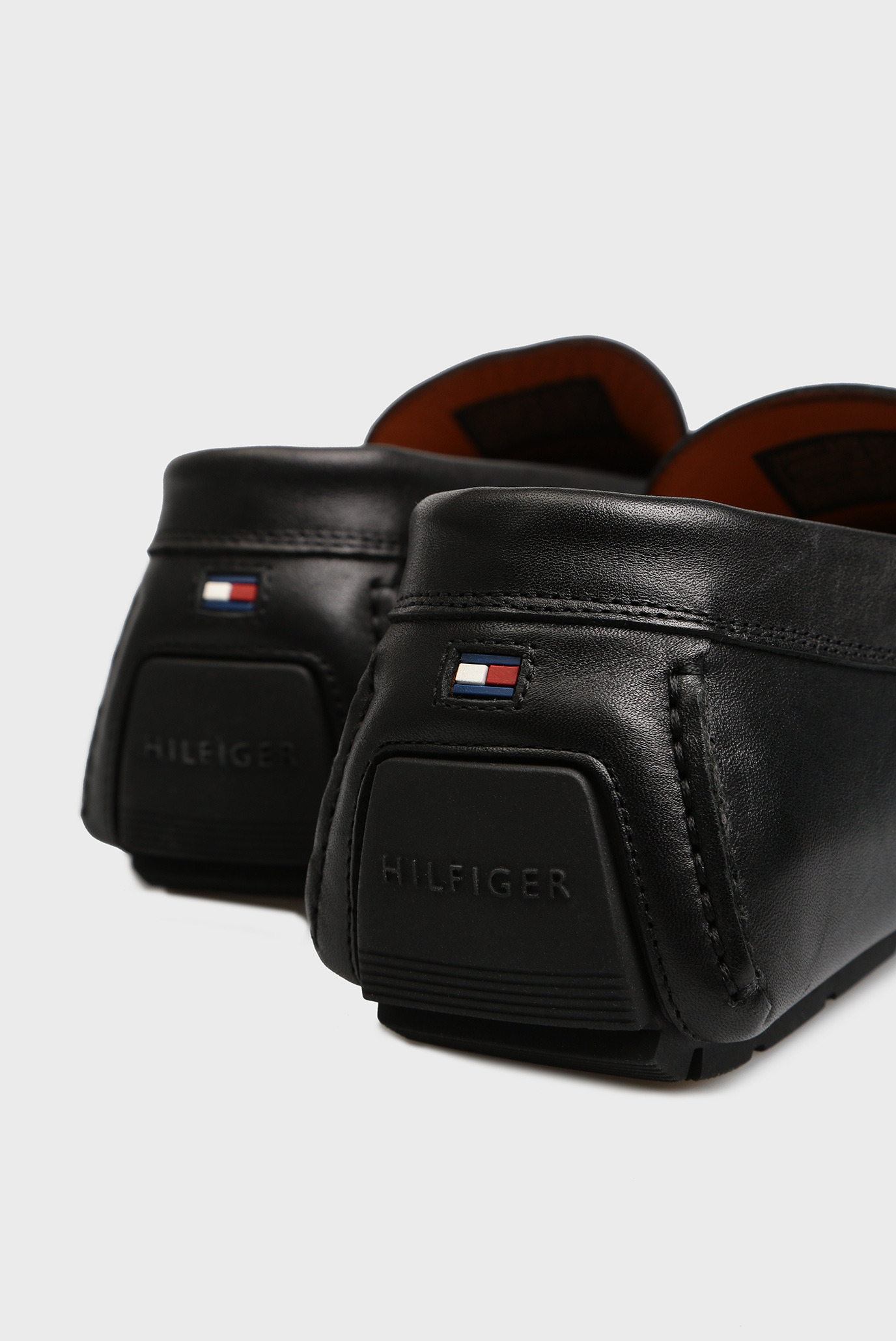 Мужские черные кожаные мокасины 10