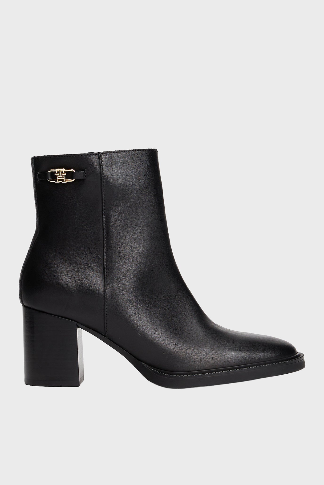 Ботильоны STACKED HEEL LEATHER ANKLE BOOT 1