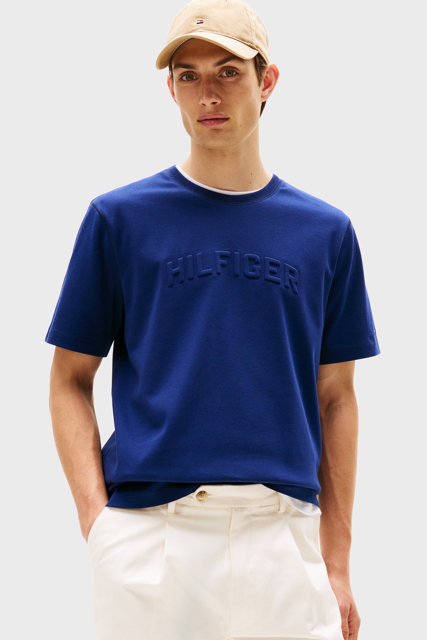 Футболка/HILFIGER ARCH EMBOSSED TEE 1
