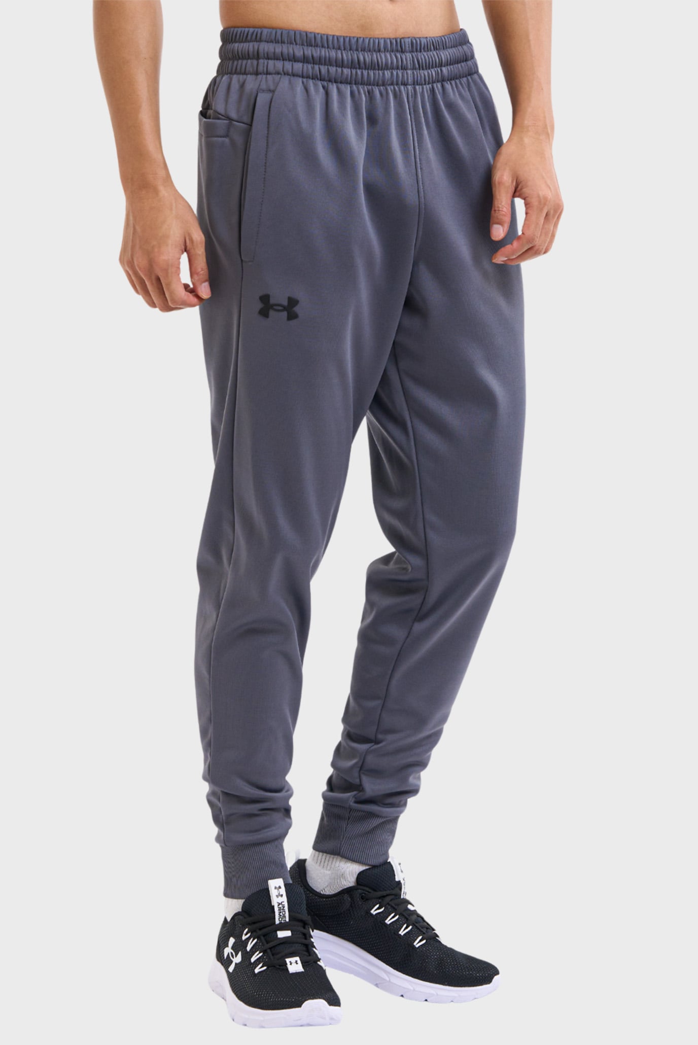 Мужские серые спортивные брюки UA Armour Fleece Joggers 3