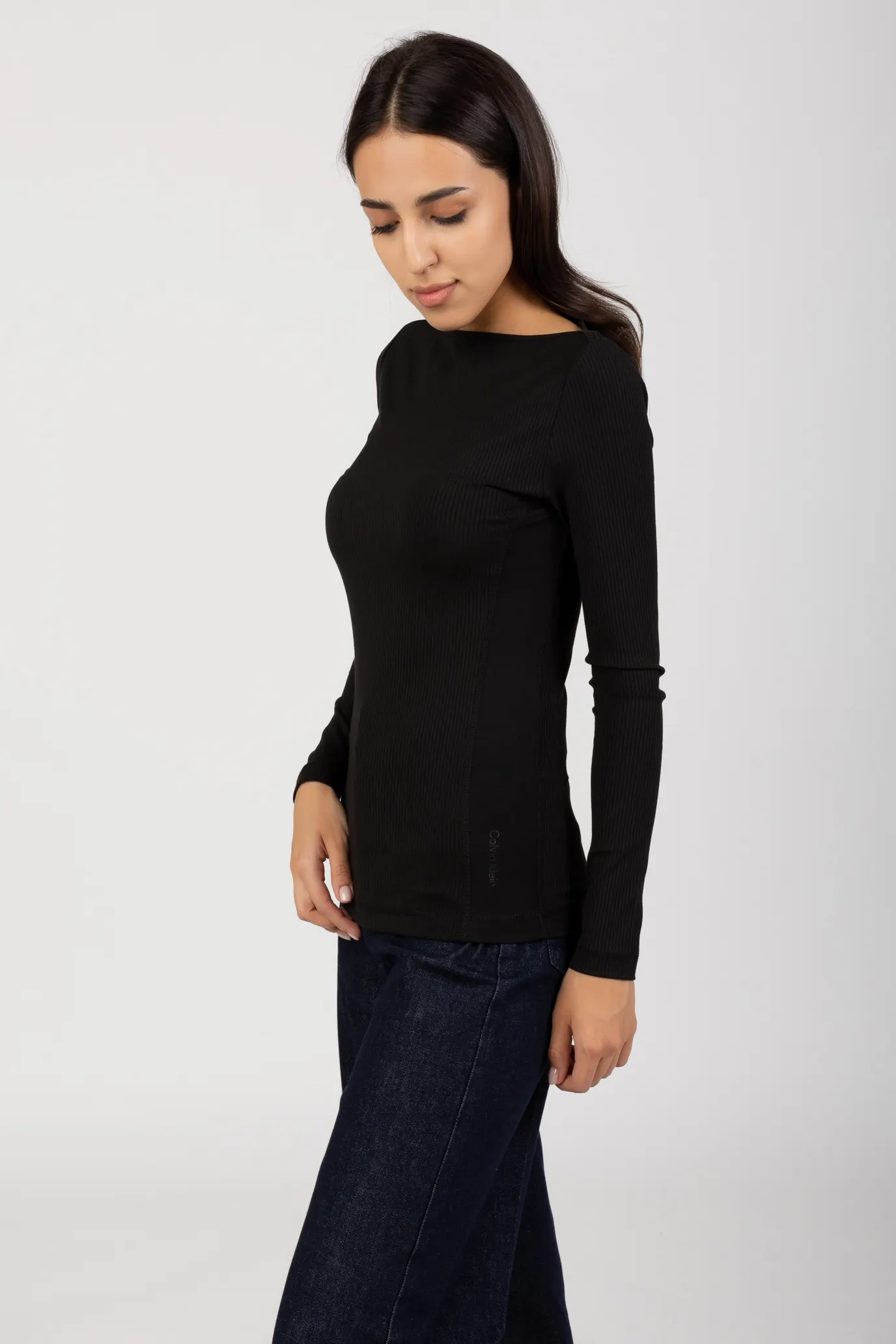 Лонгслив MODAL RIB RAZOR NECK JERSEY TOP 2