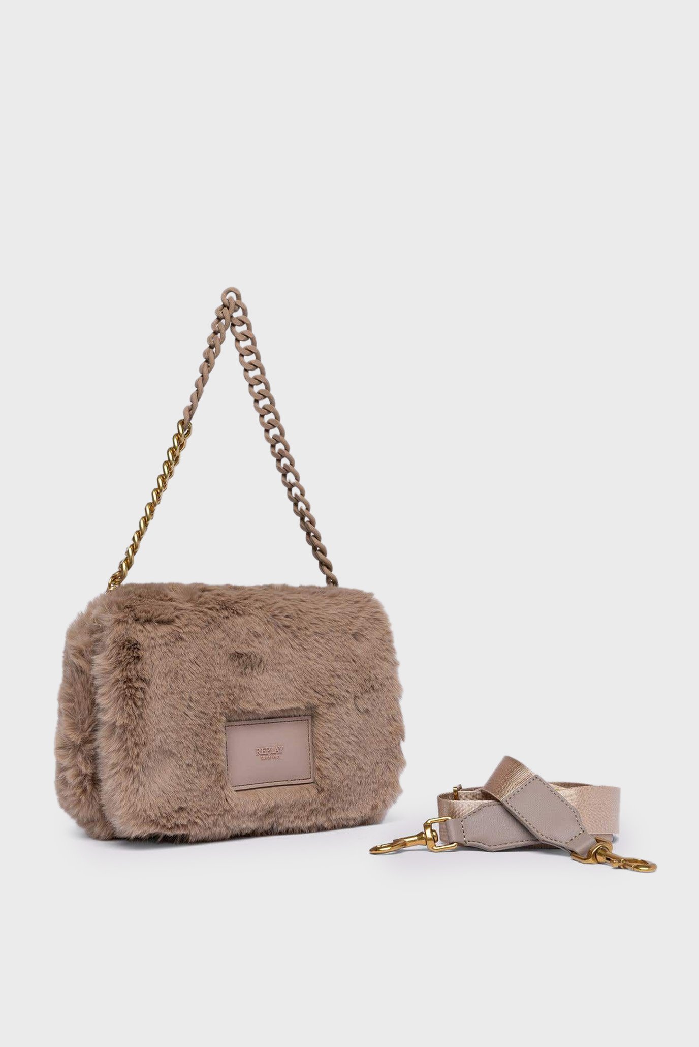 Женская бежевая сумка 3