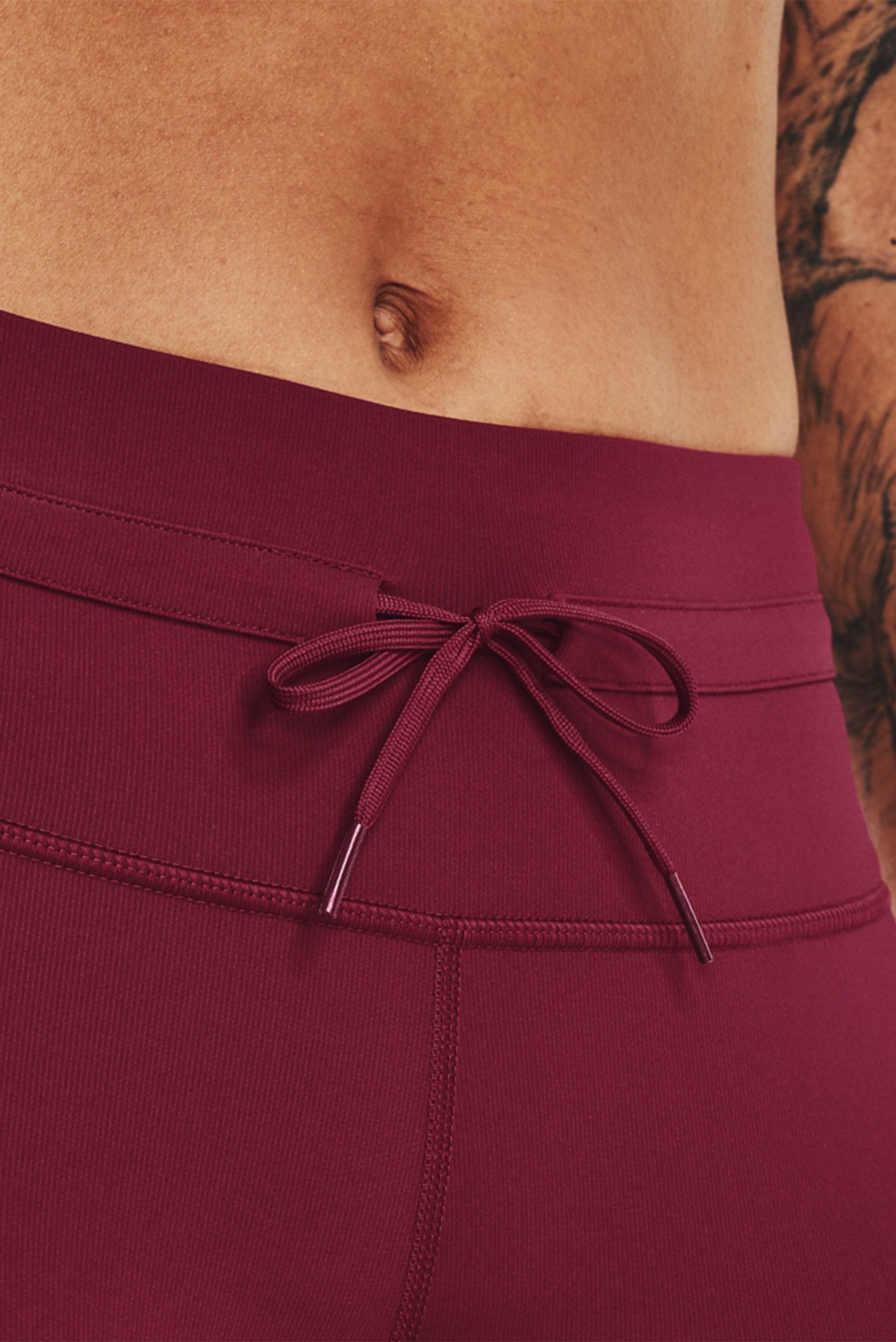 Женские бордовые тайтсы UA RUSH ™ CG Novelty Legging 5