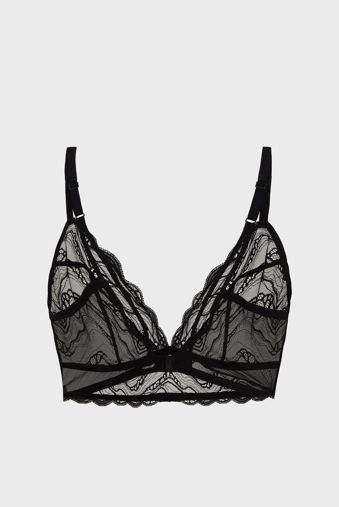 Женский черный бюстгальтер UNLINED TRIANGLE 5