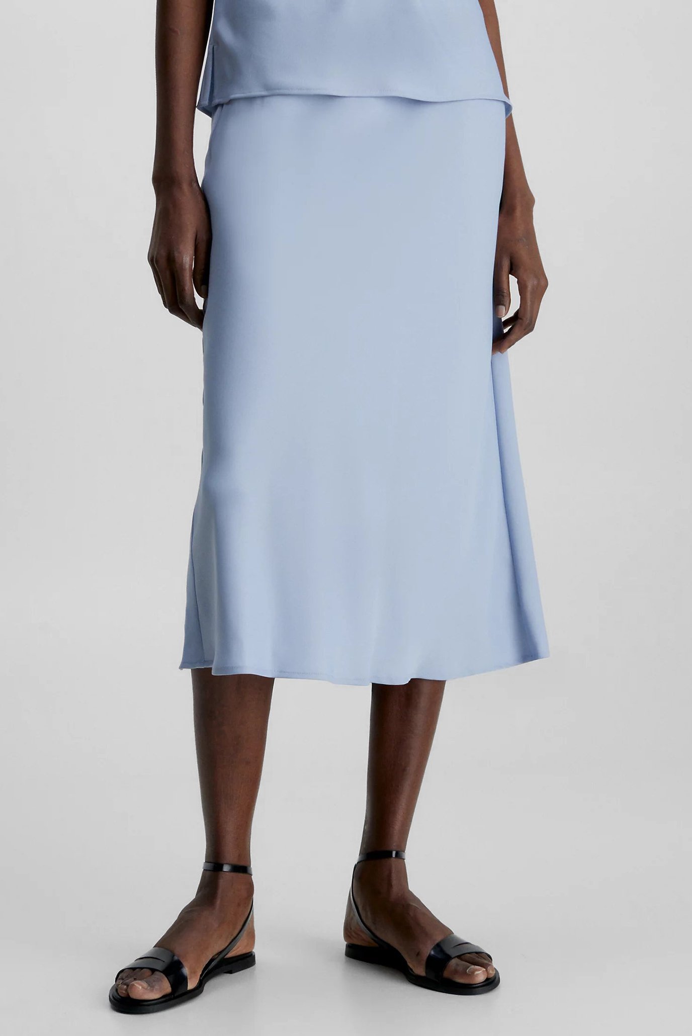 Женская голубая юбка RECYCLED CDC BIAS CUT MIDI 6