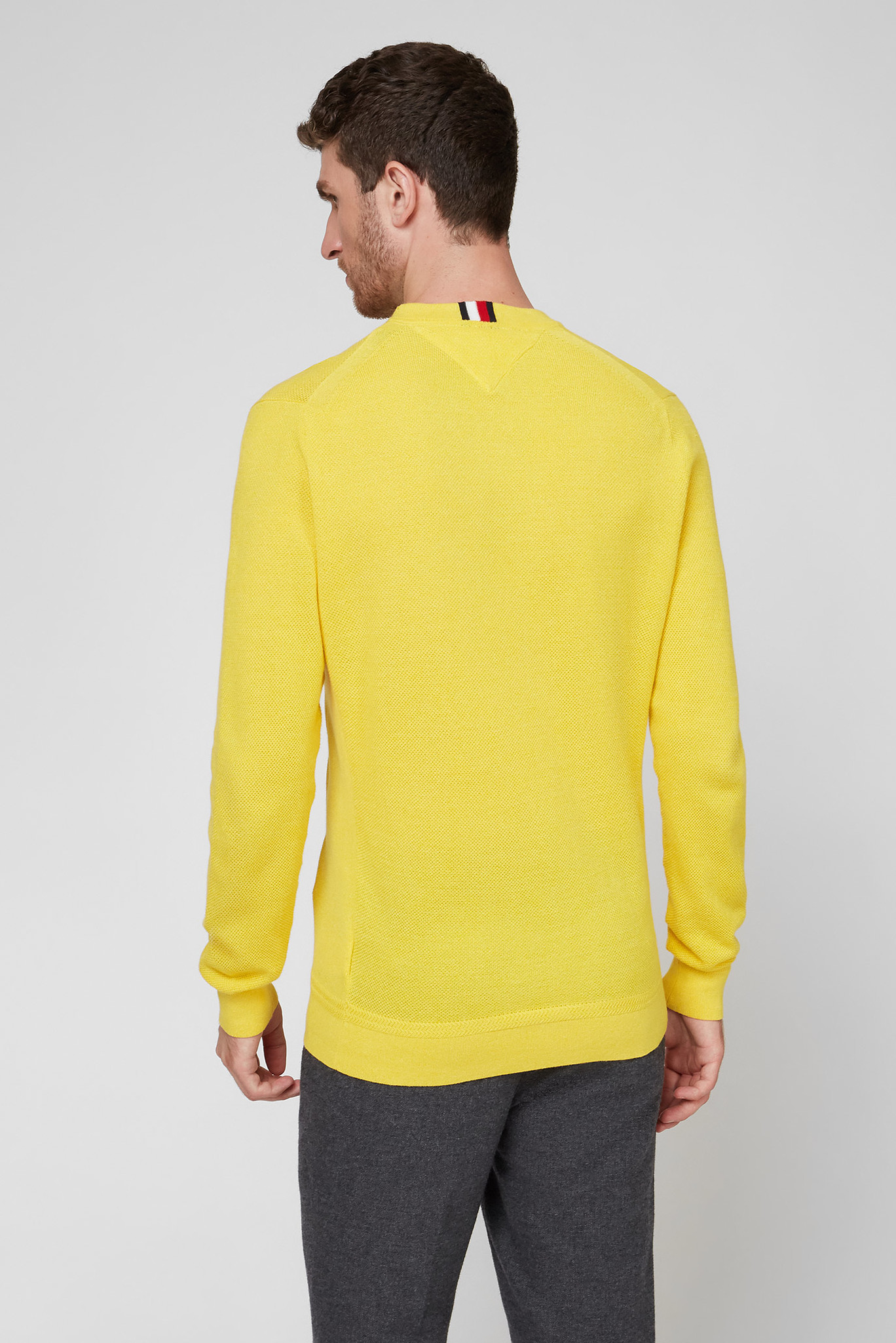 Мужской желтый джемпер MOULINE RICECORN SWEATER 5