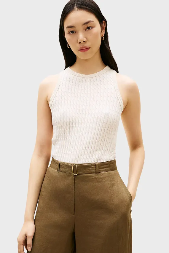 Топ CO CABLE FINE GG SL SLIM SWT Tommy Hilfiger