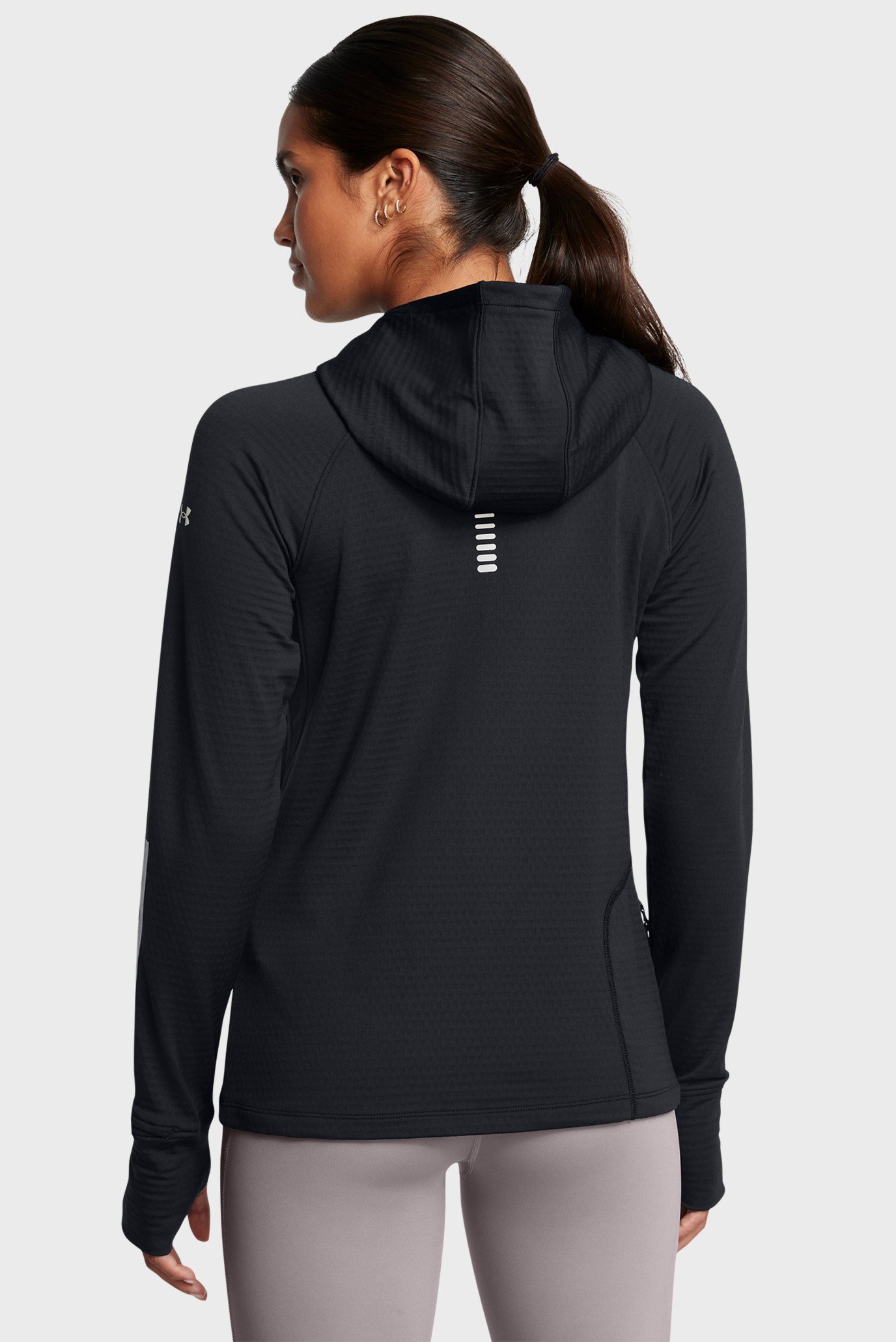 Женское черное худи UA LE CW Balaclava Hoodie 3