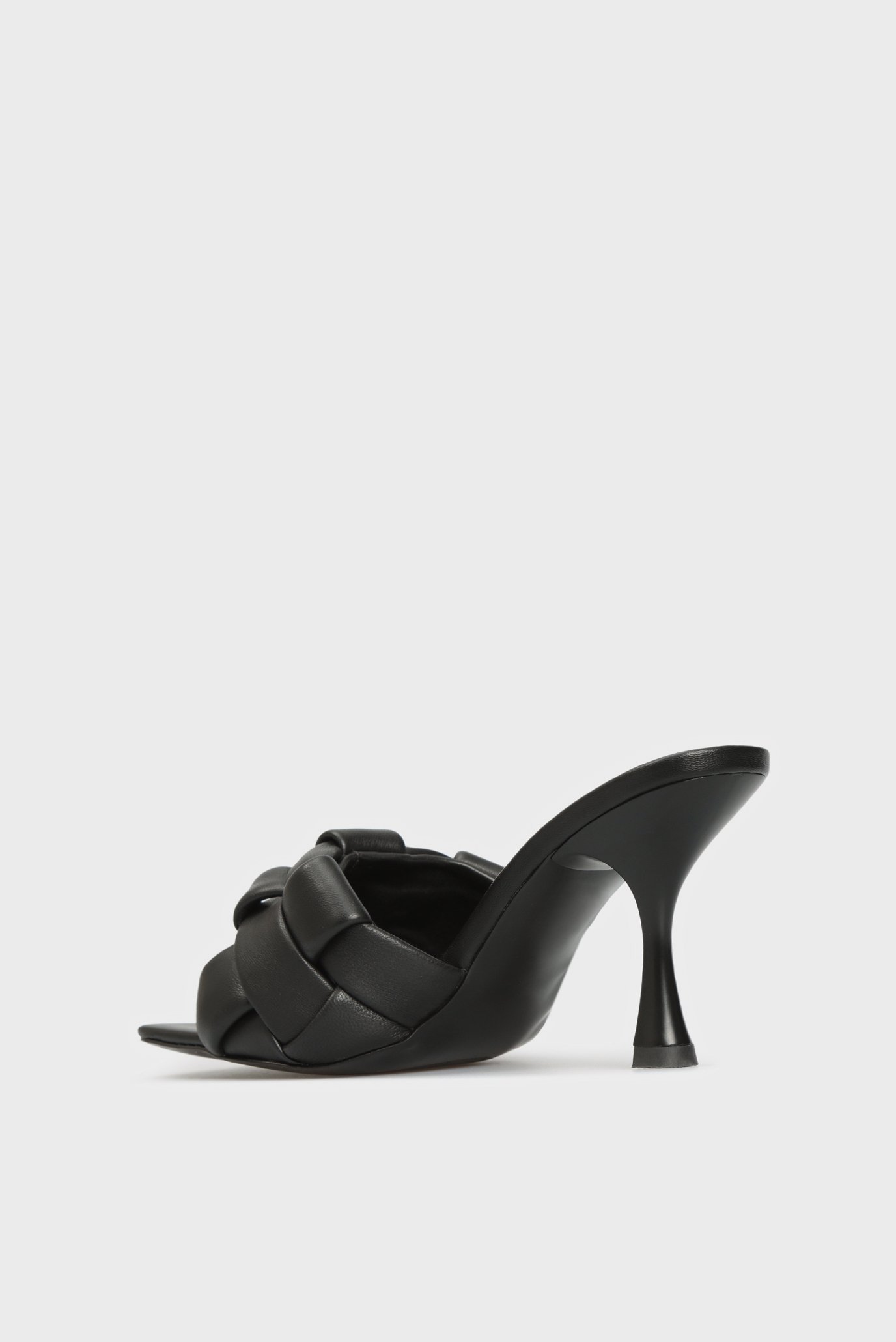 Женские черные кожаные мюли Ayla 5