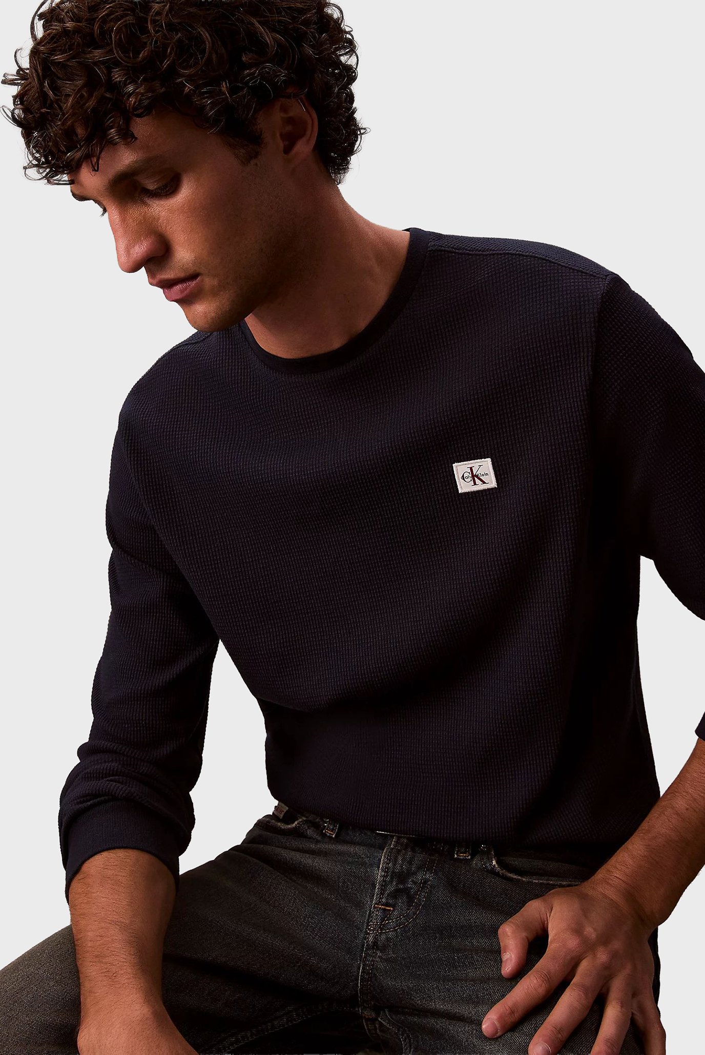 Лонгслив LS WAFFLE BADGE CREWNK TEE 4