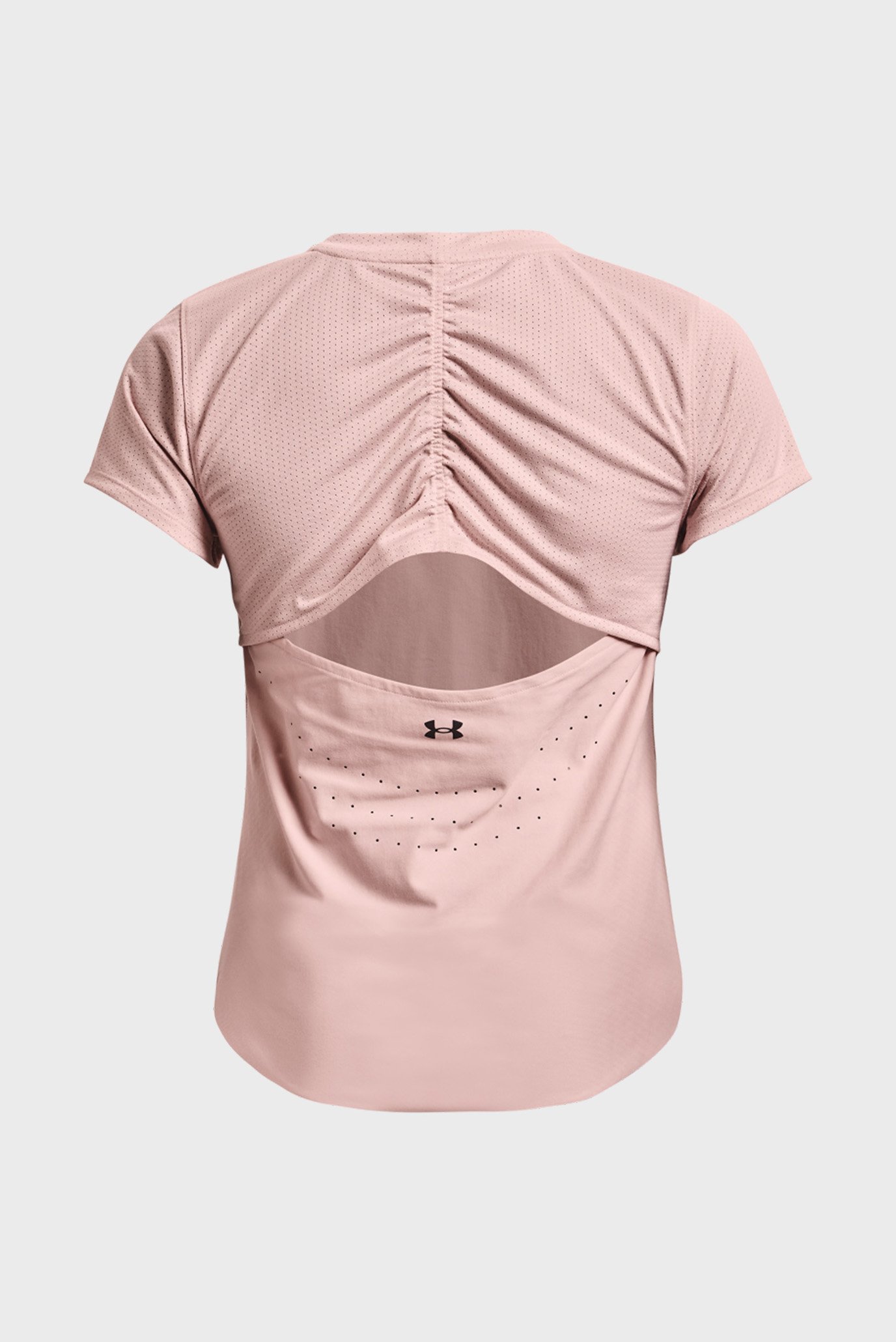 Женская розовая футболка UA PaceHER Tee 5