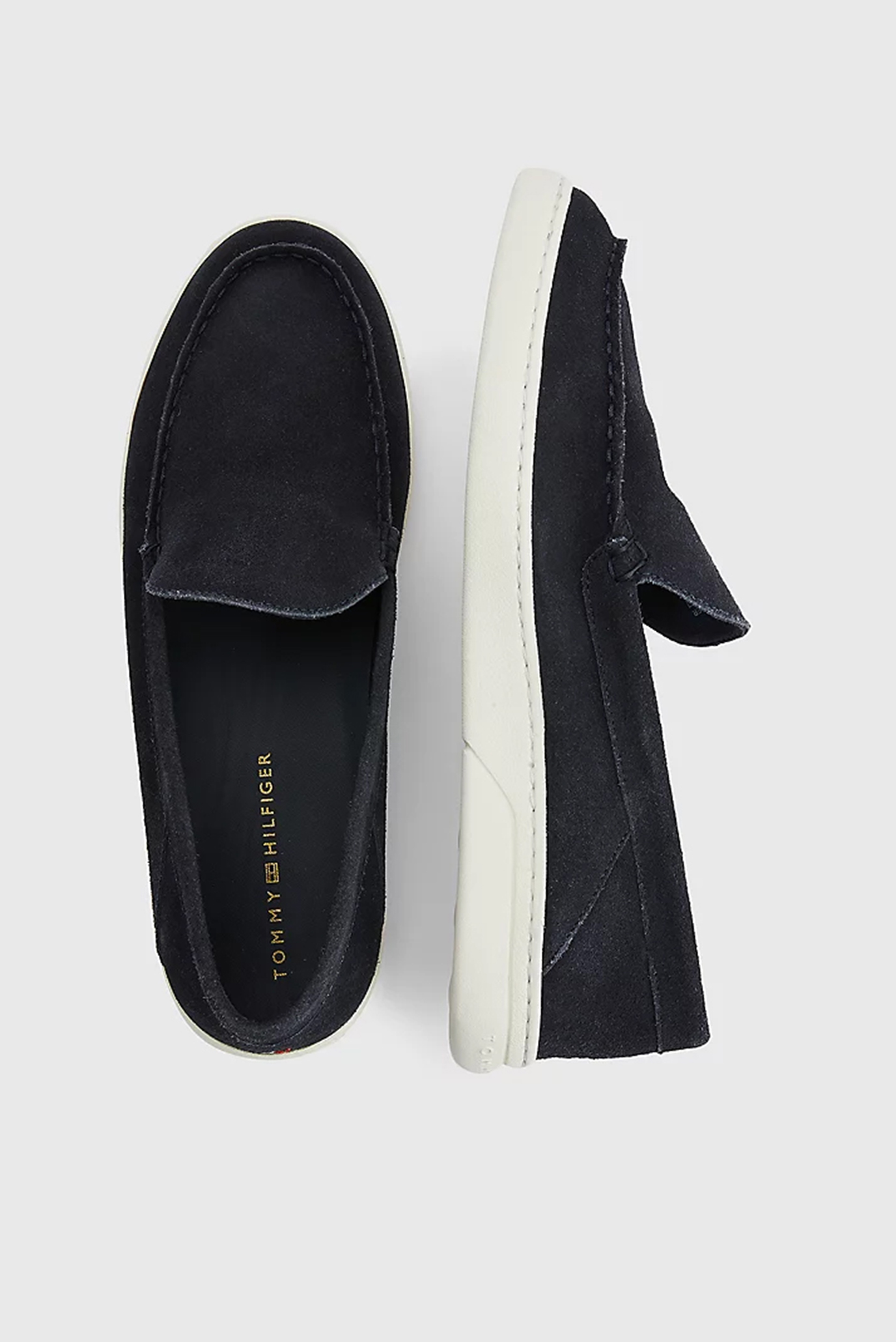 Мужские темно-синие замшевые лоферы TH COMFORT HYRBID 4