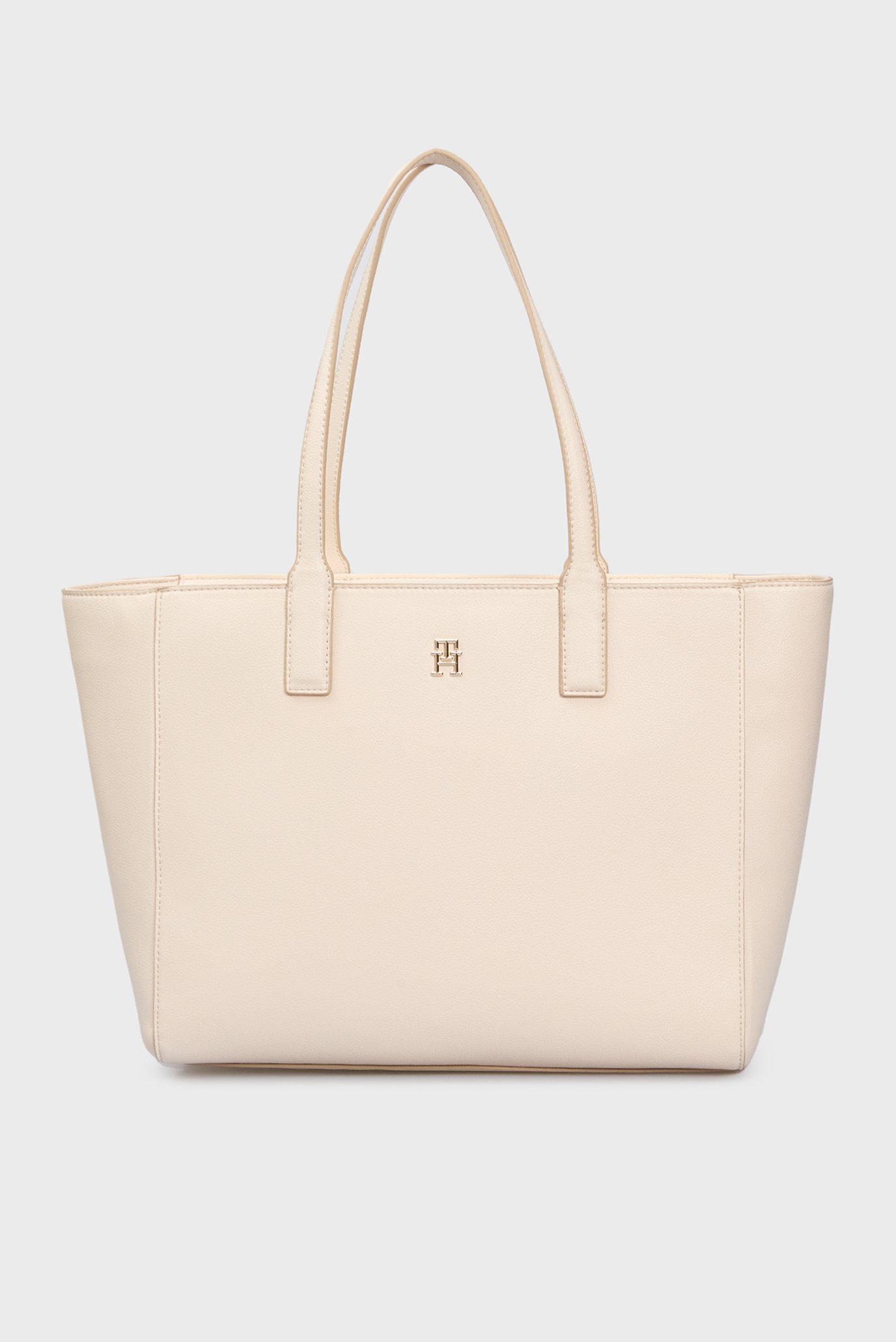 Женская белая сумка TH SOFT LOGO TOTE 1