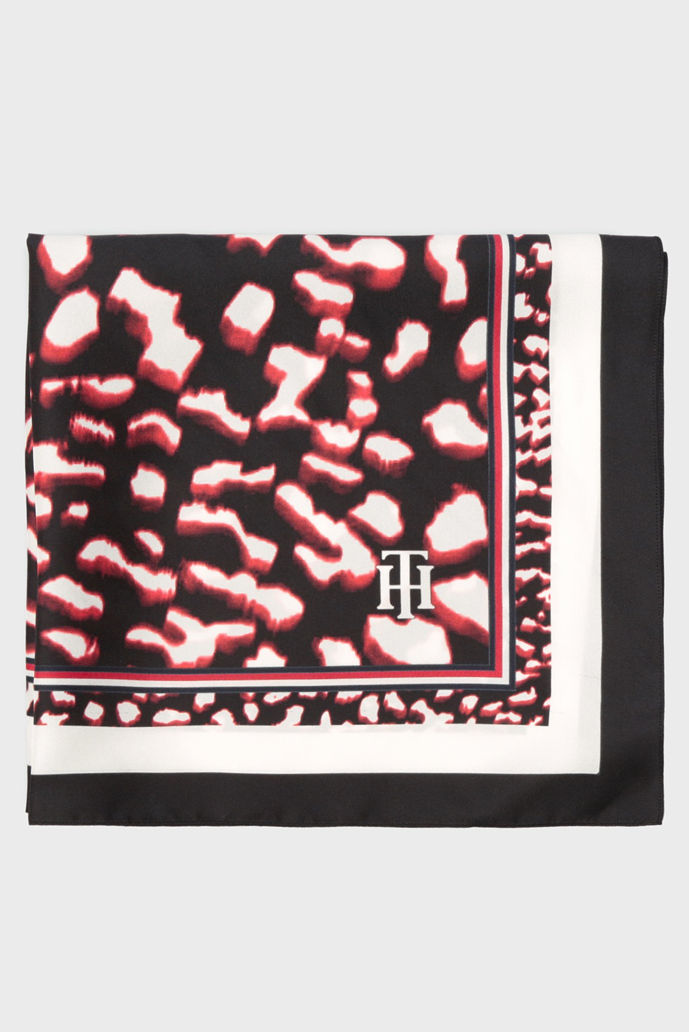 Женский шелковый платок с принтом 4