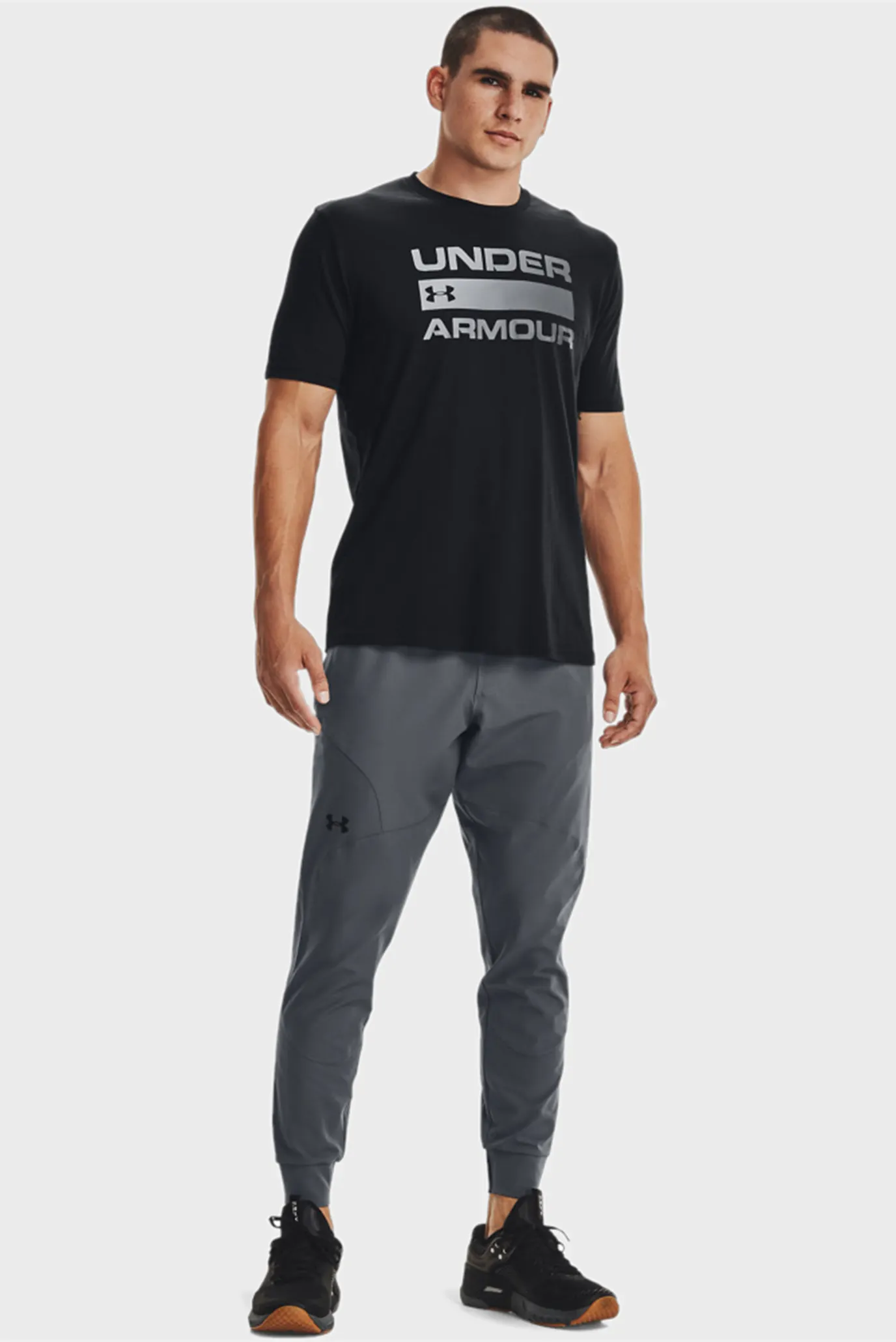 Мужские серые спортивные брюки UA UNSTOPPABLE JOGGERS 6