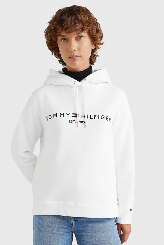 Женское белое худи HERITAGE HILFIGER HOODIE LS