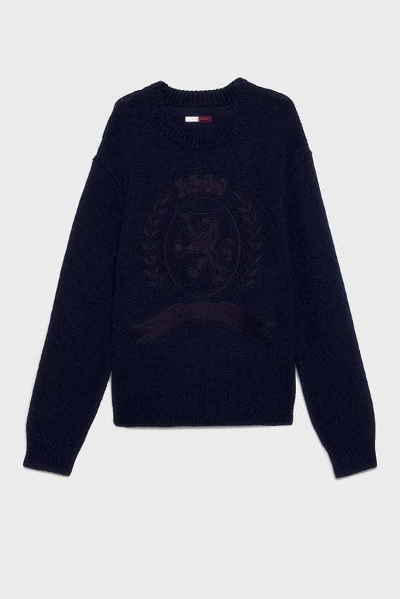 Мужской темно-синий свитер THC ARCHIVE CREST SWEATER