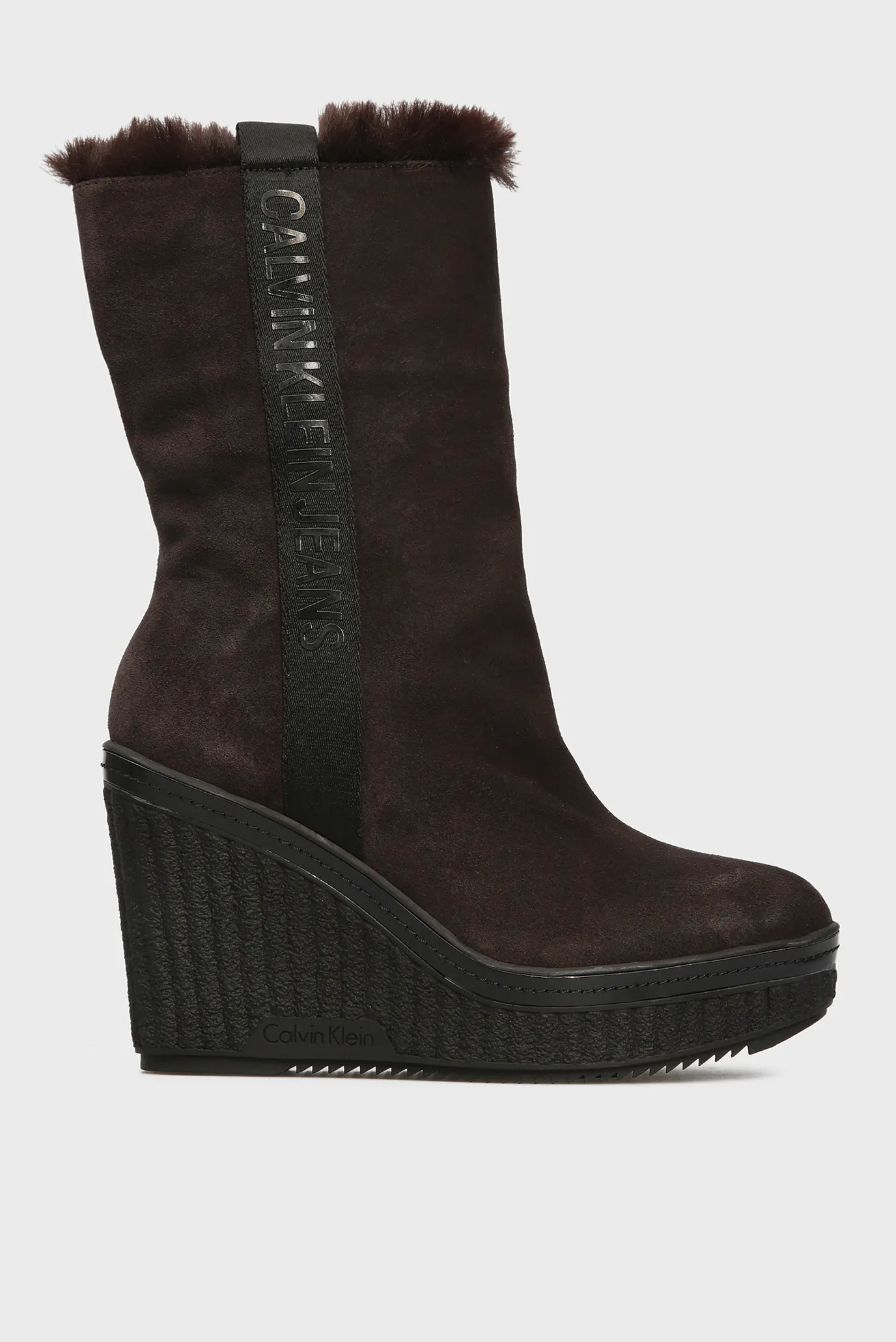 Женские коричневые замшевые сапоги SHUANA 6