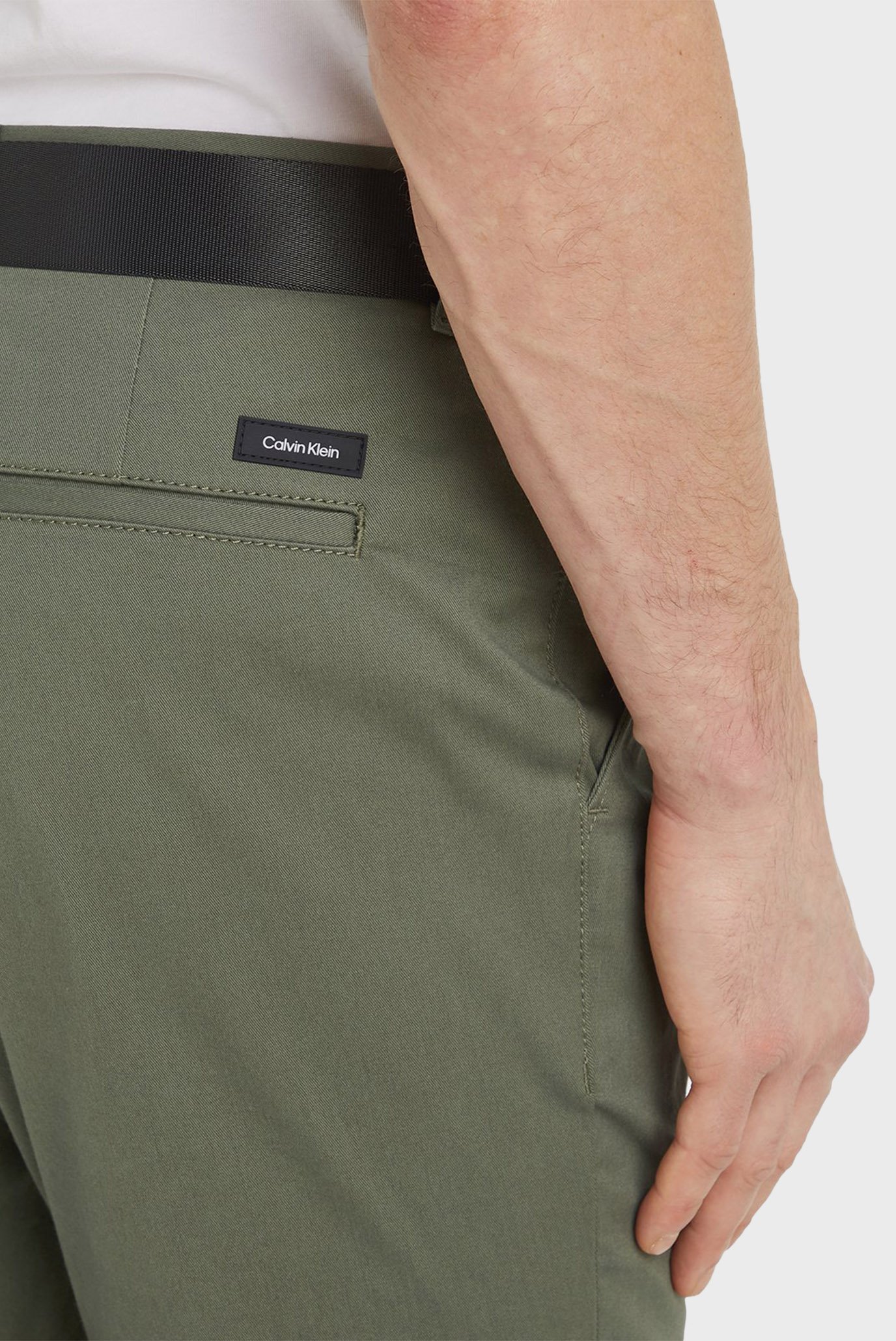 Мужские оливковые чиносы MODERN TWILL SLIM CHINO 3