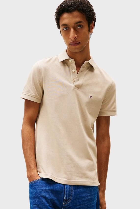 Мужское бежевое поло 1985 SLIM POLO Tommy Hilfiger