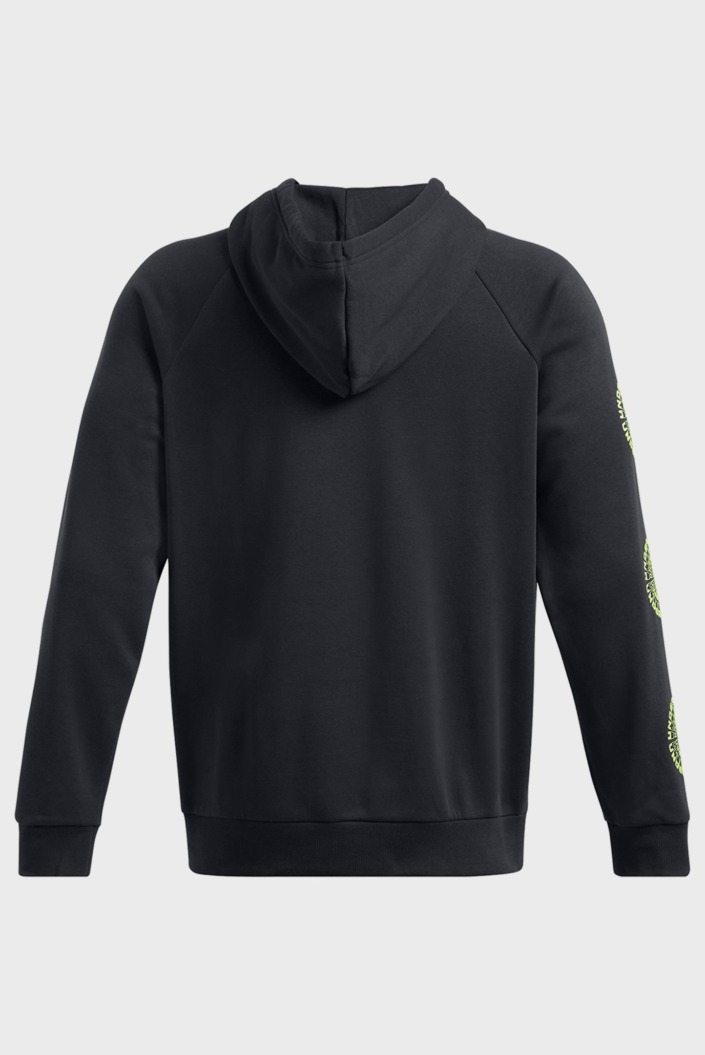 Мужское черное худи UA Rival Fleece HBR Logo HD 5